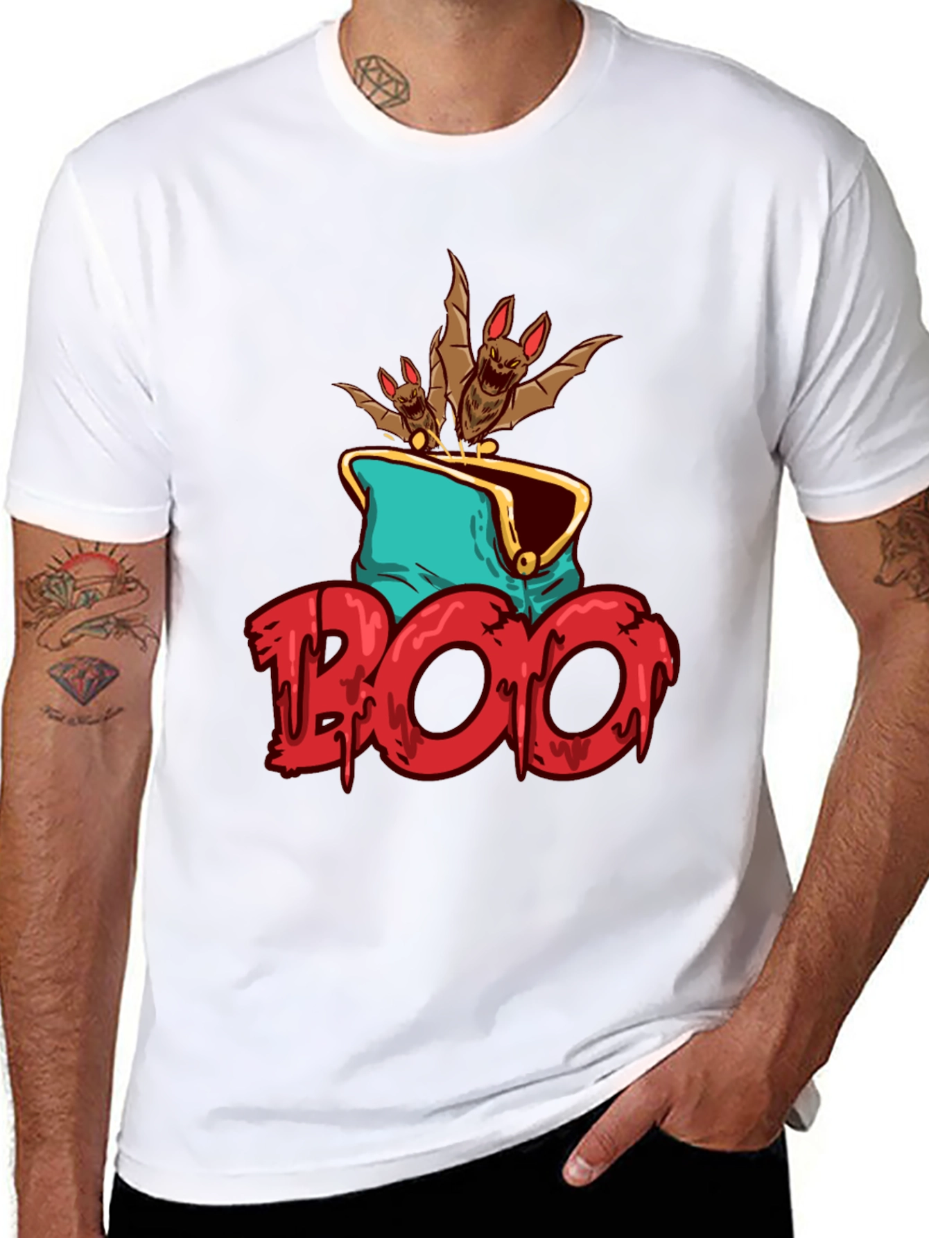 Spooky Bats T-Shirt - Halloween Tee