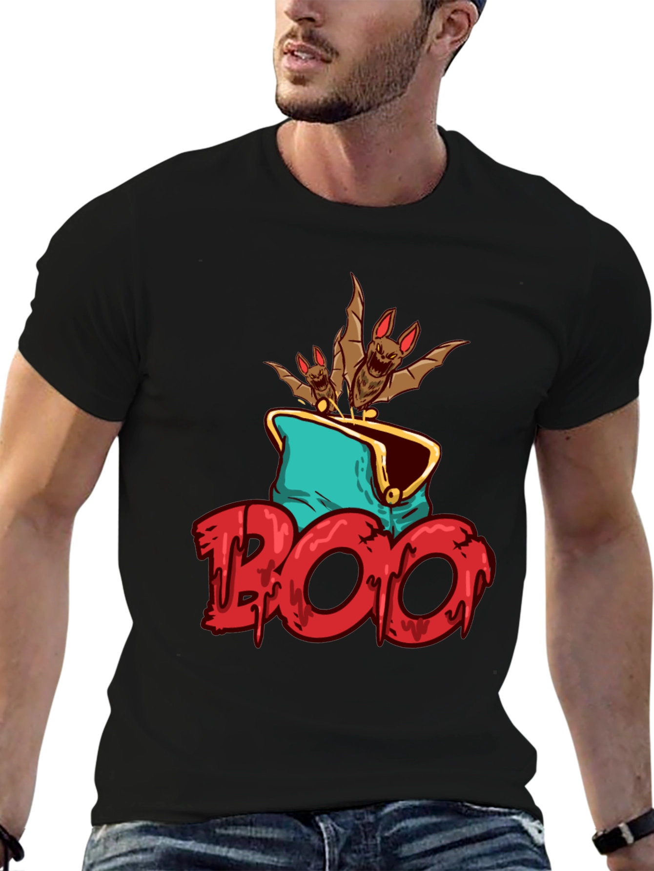 Spooky Bats T-Shirt - Halloween Tee