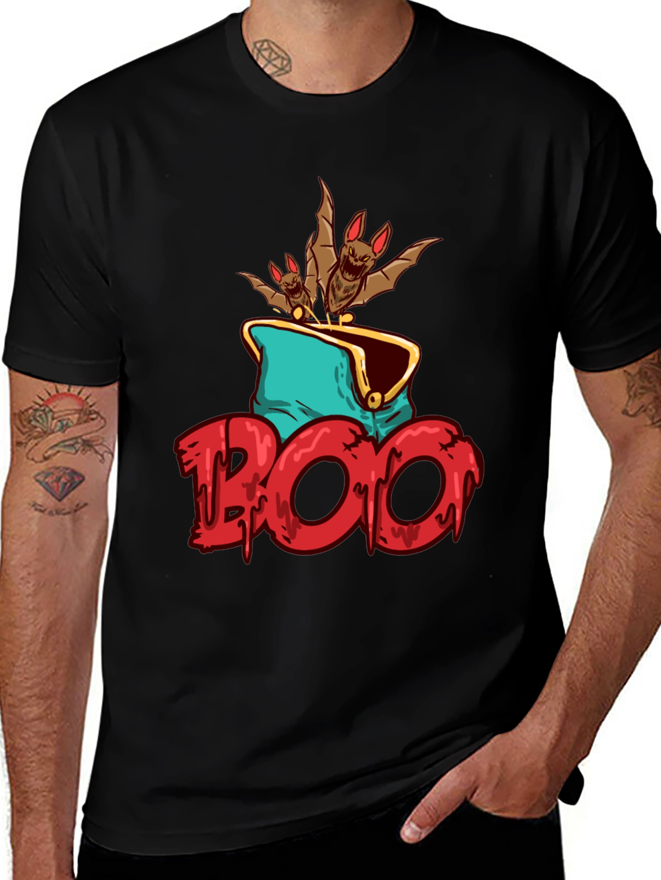 Spooky Bats T-Shirt - Halloween Tee
