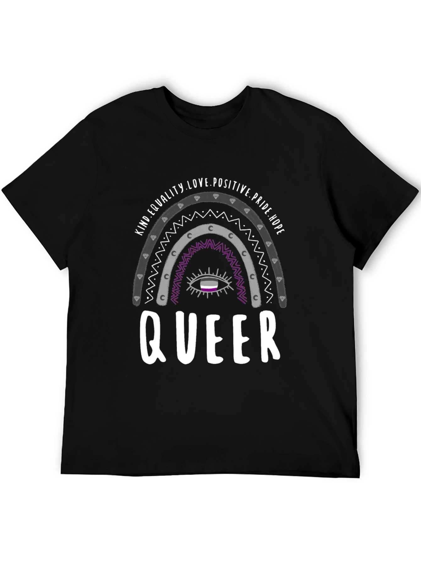 Queer Pride Rainbow Graphic Tee