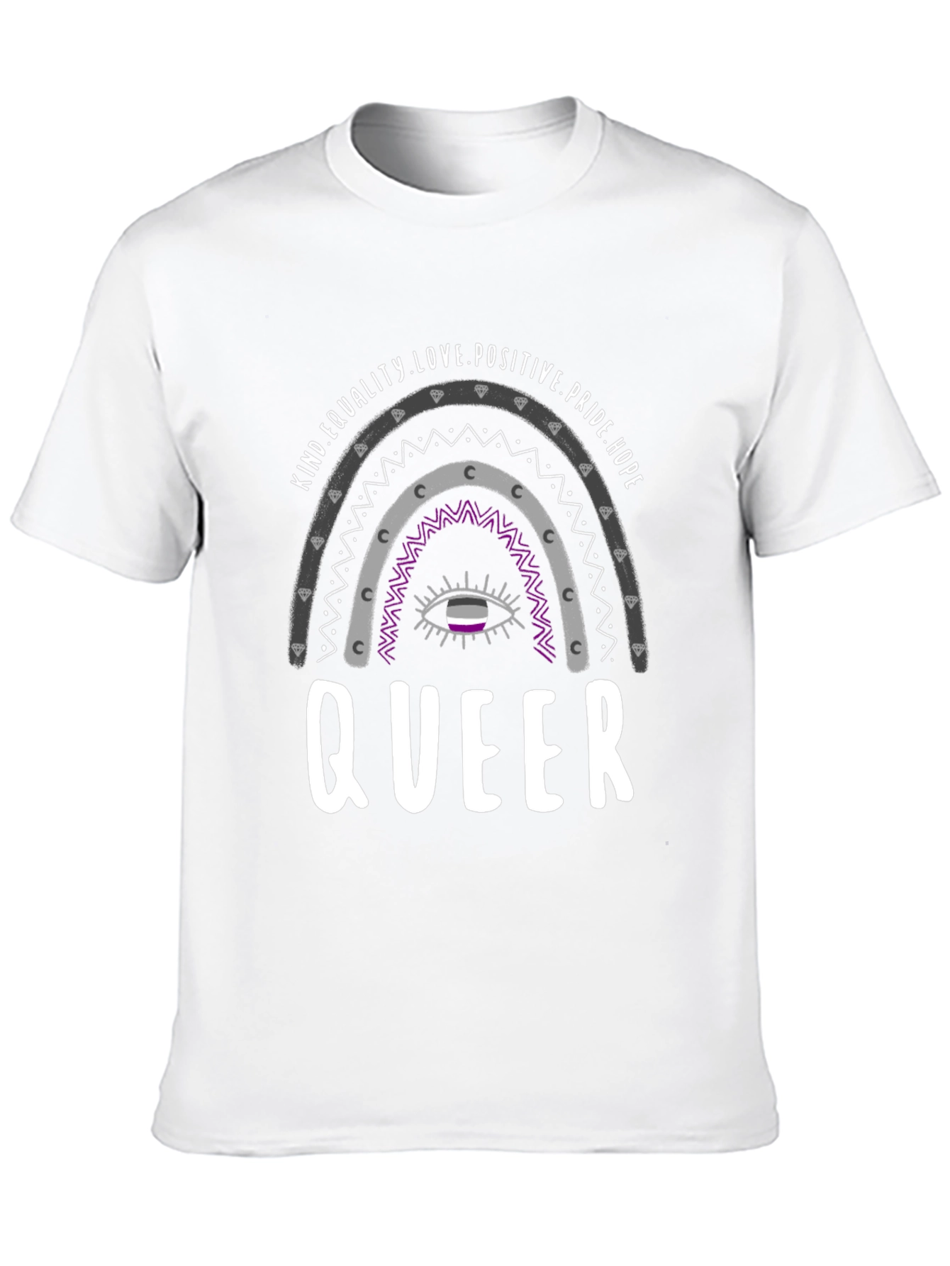 Queer Pride Rainbow Graphic Tee