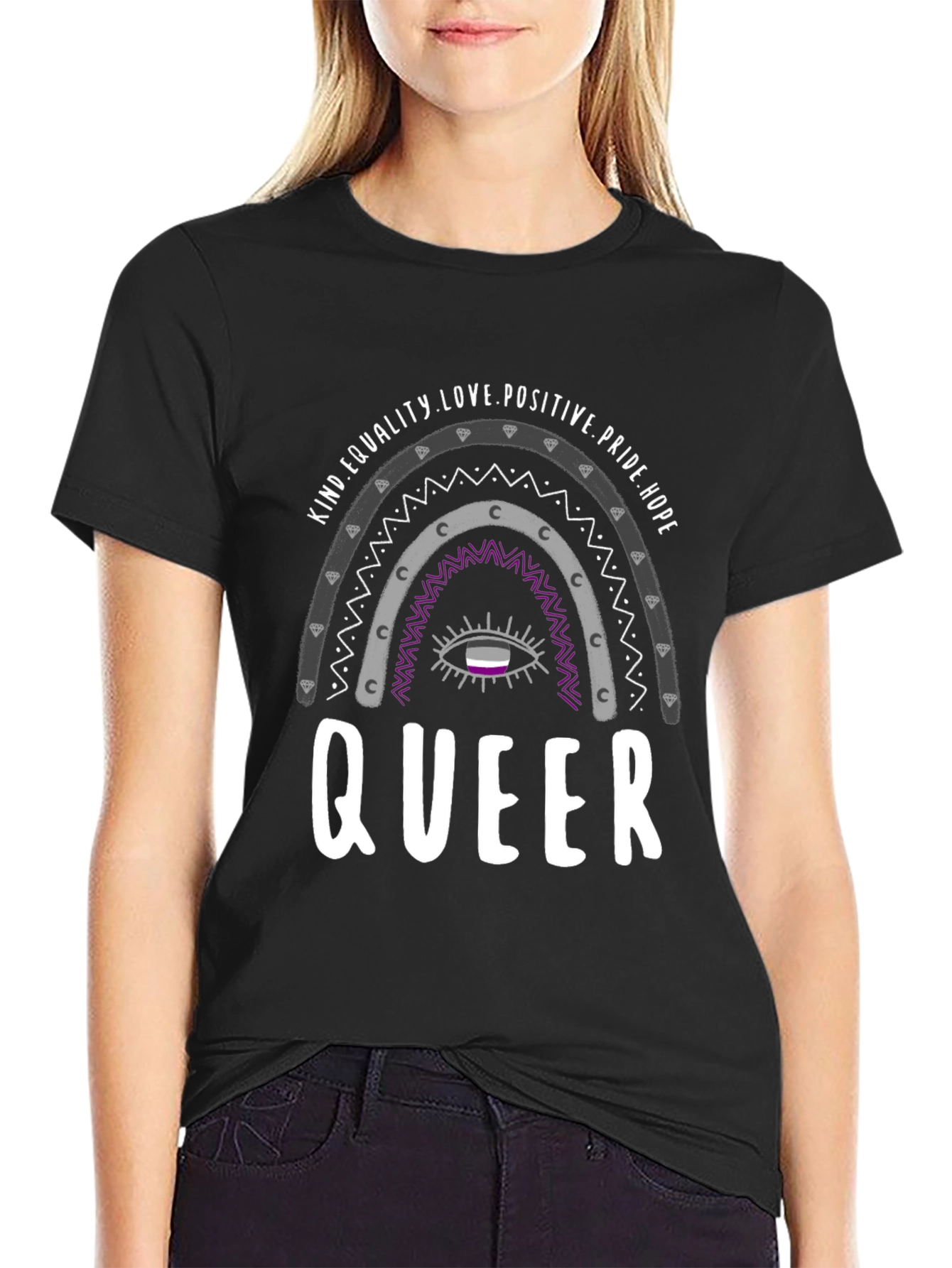 Queer Pride Rainbow Graphic Tee