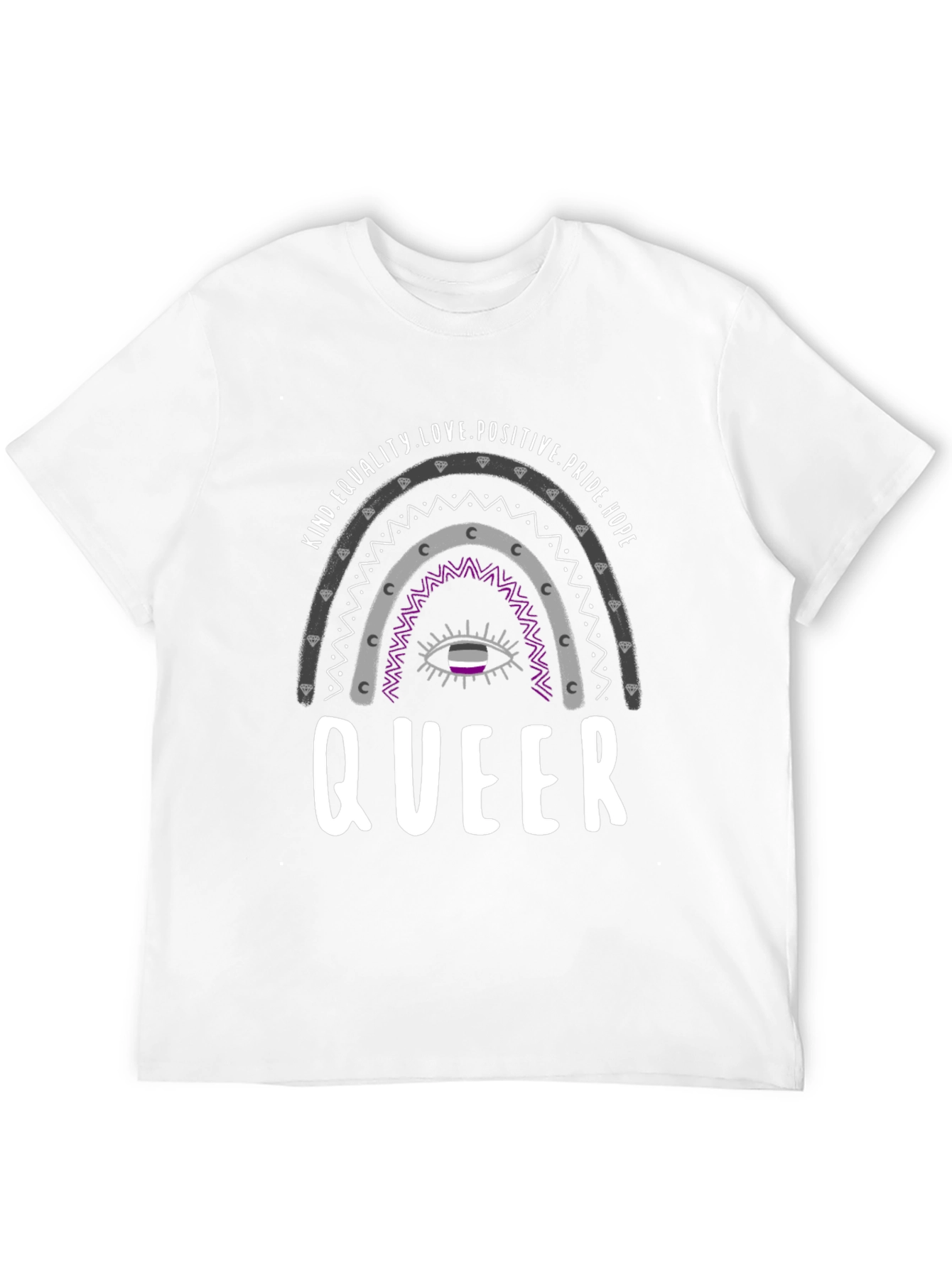 Queer Pride Rainbow Graphic Tee