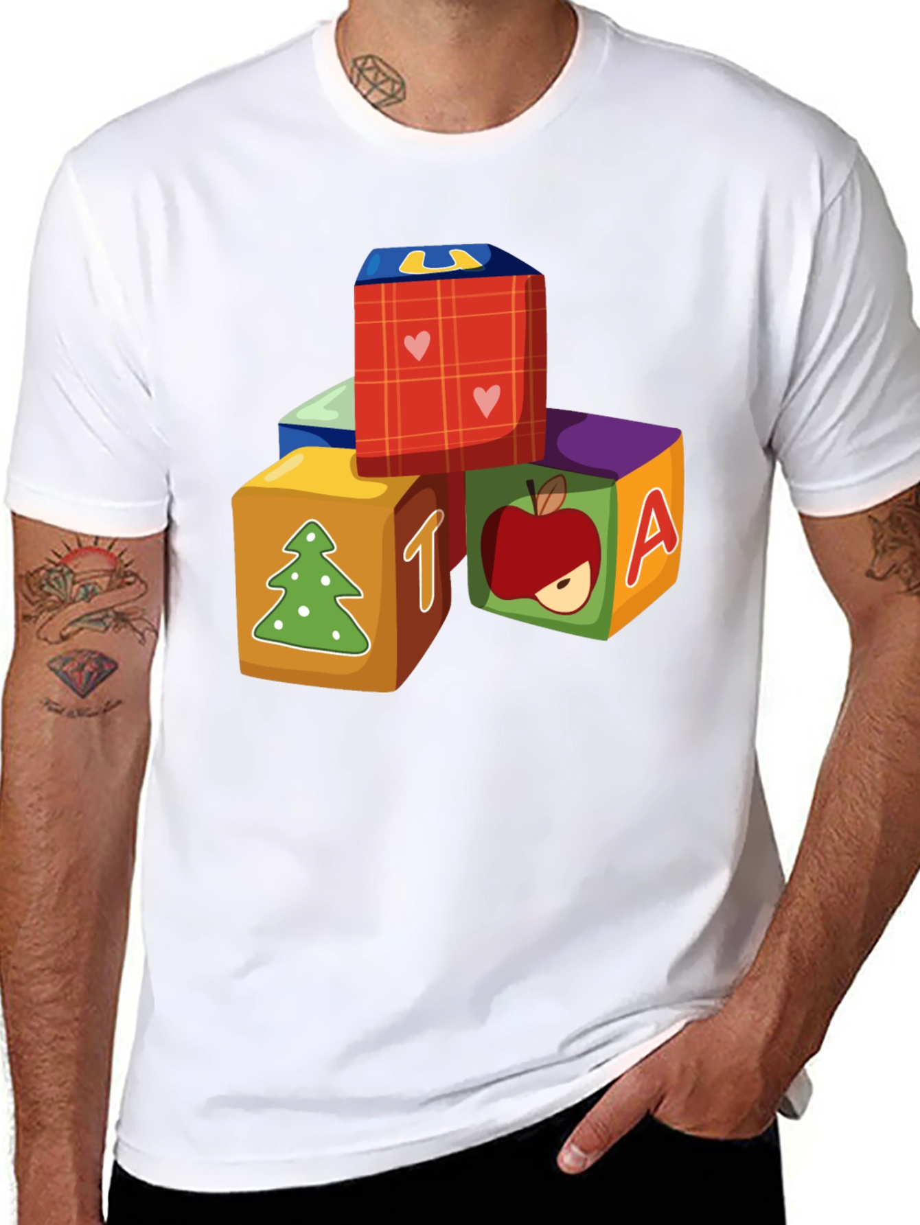 Alphabet Block Graphic T-Shirt