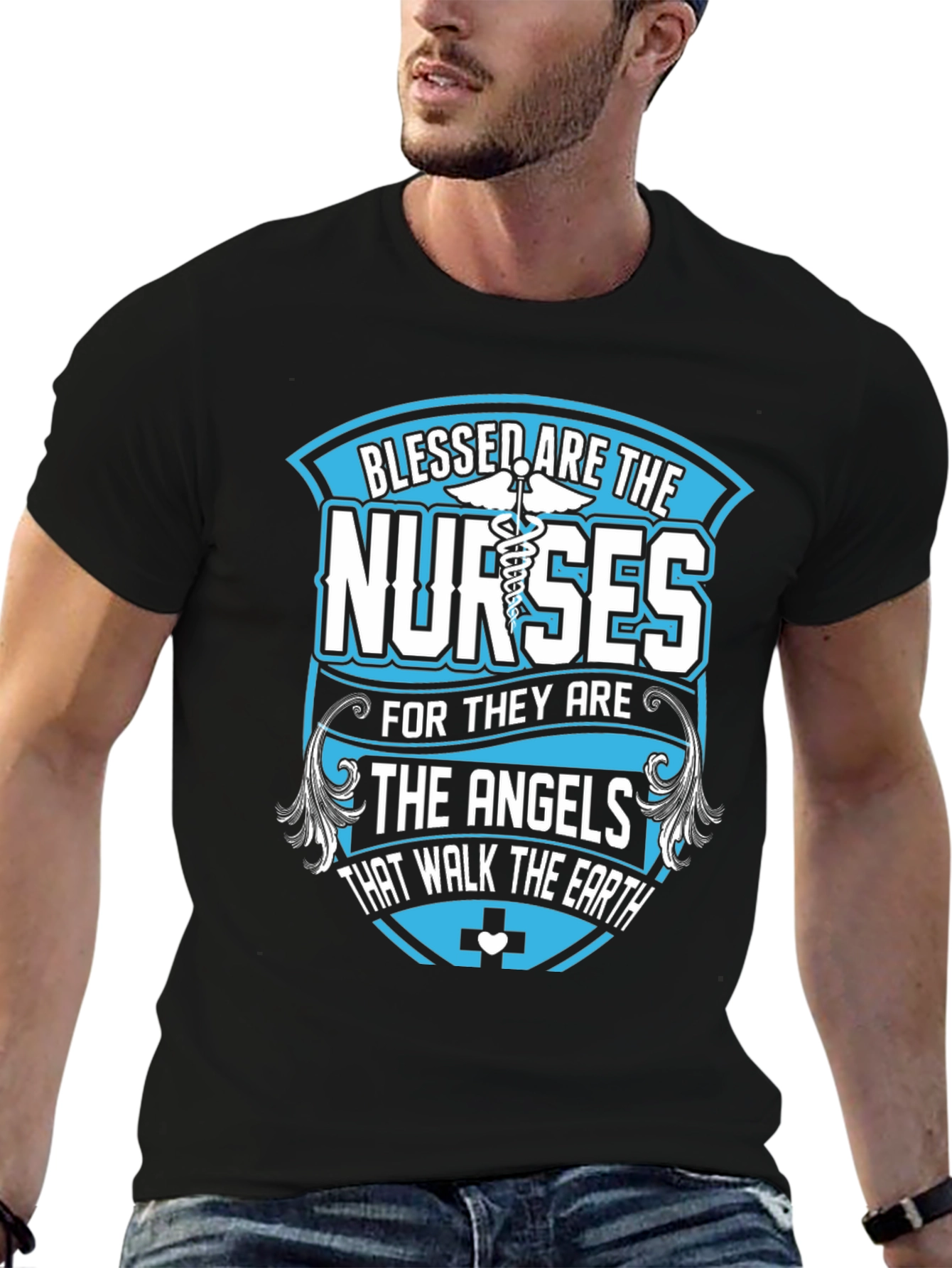 Blessed Nurses T-Shirt - Angelic Healthcare Apparel