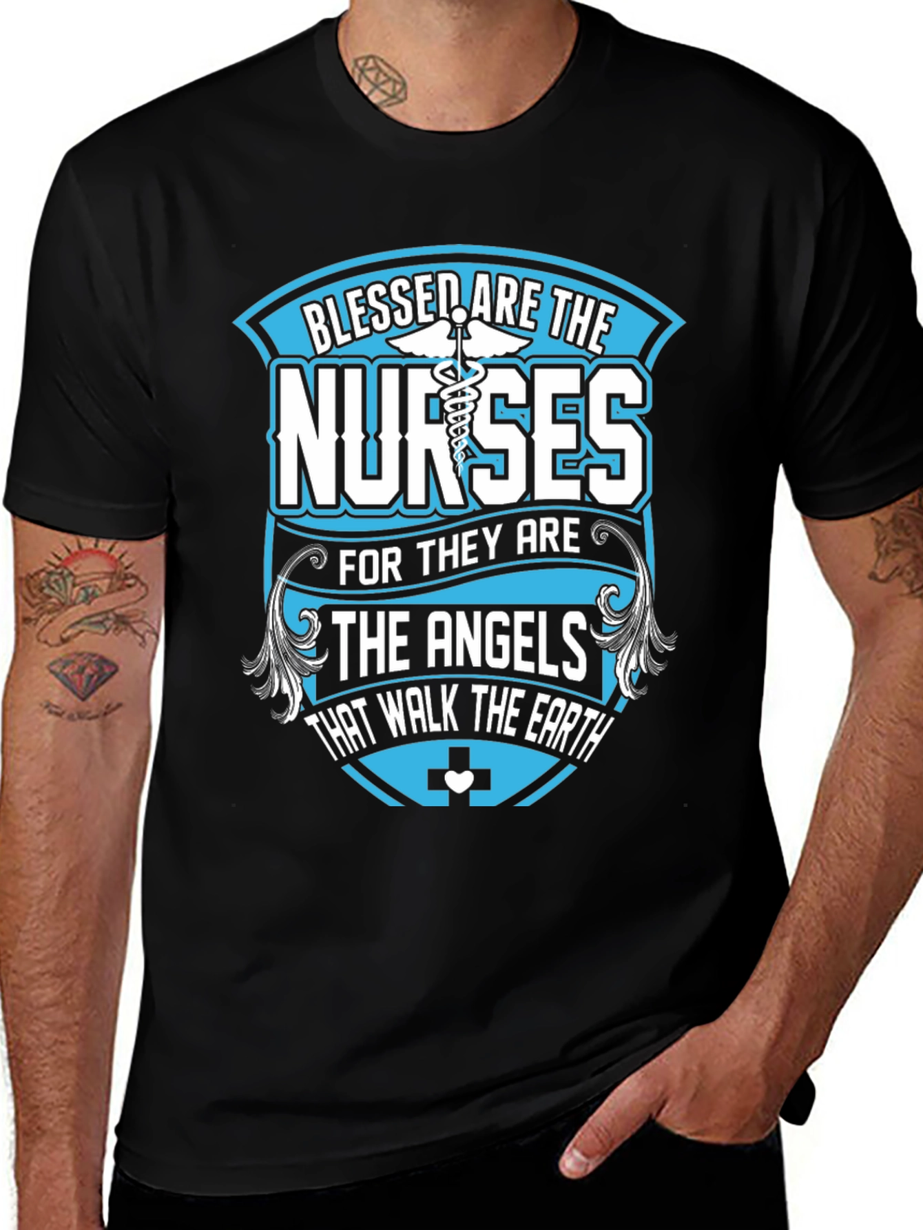 Blessed Nurses T-Shirt - Angelic Healthcare Apparel