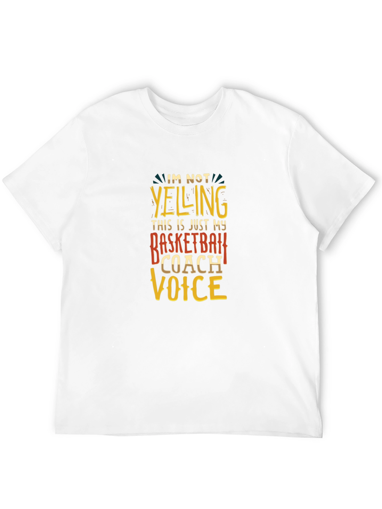Basketball Coach Voice T-Shirt - Funny Sports Tee