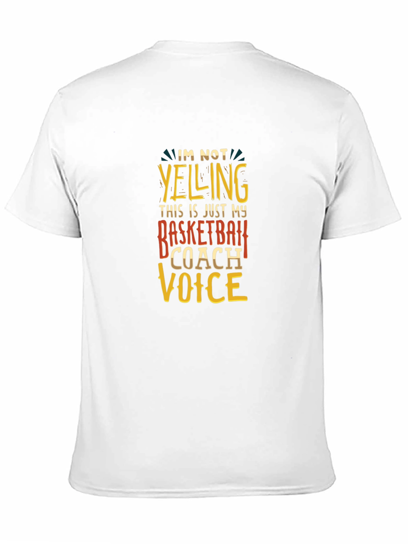 Basketball Coach Voice T-Shirt - Funny Sports Tee