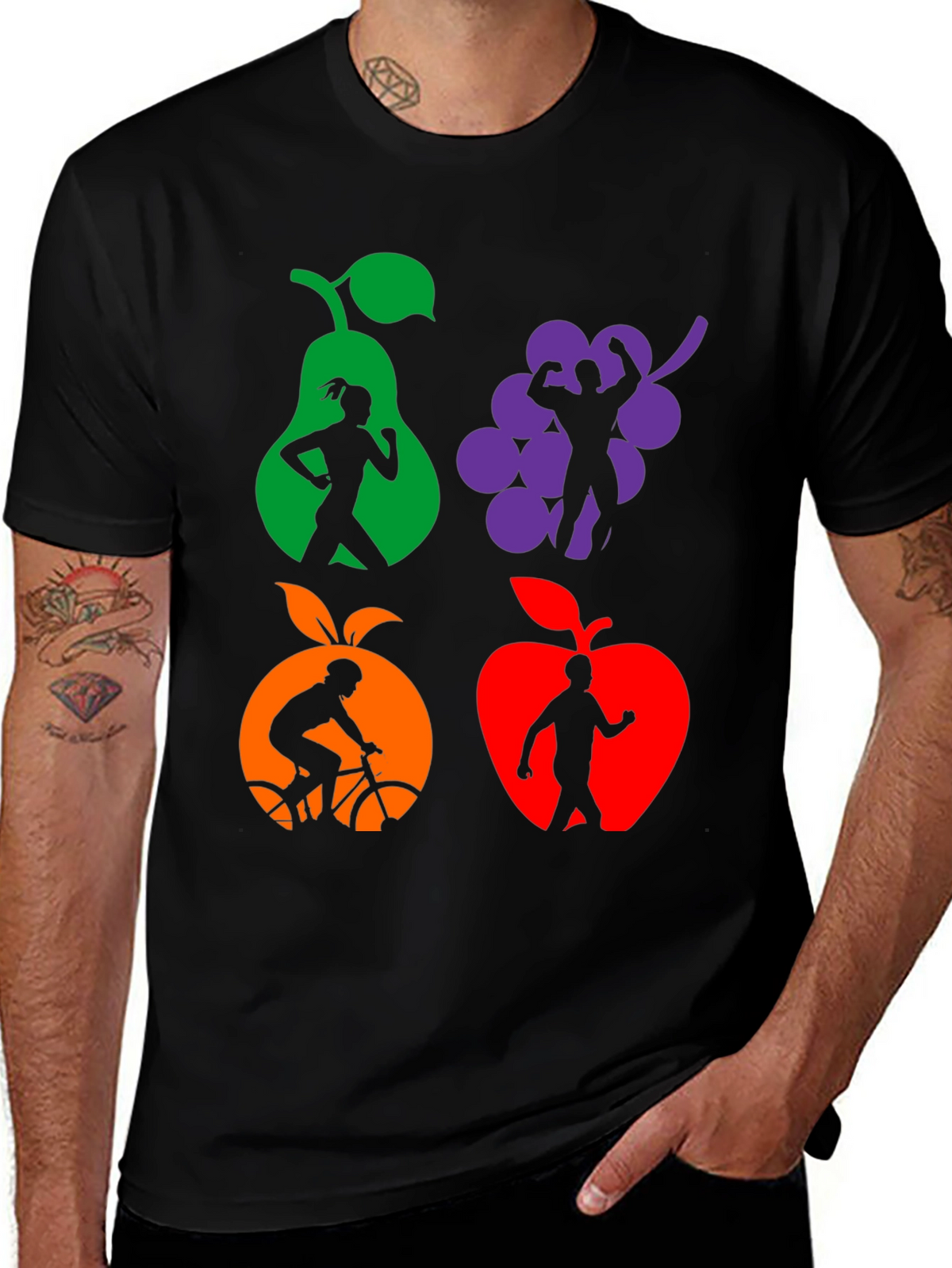 Fitness Fruit T-Shirt - Healthy Lifestyle Tee