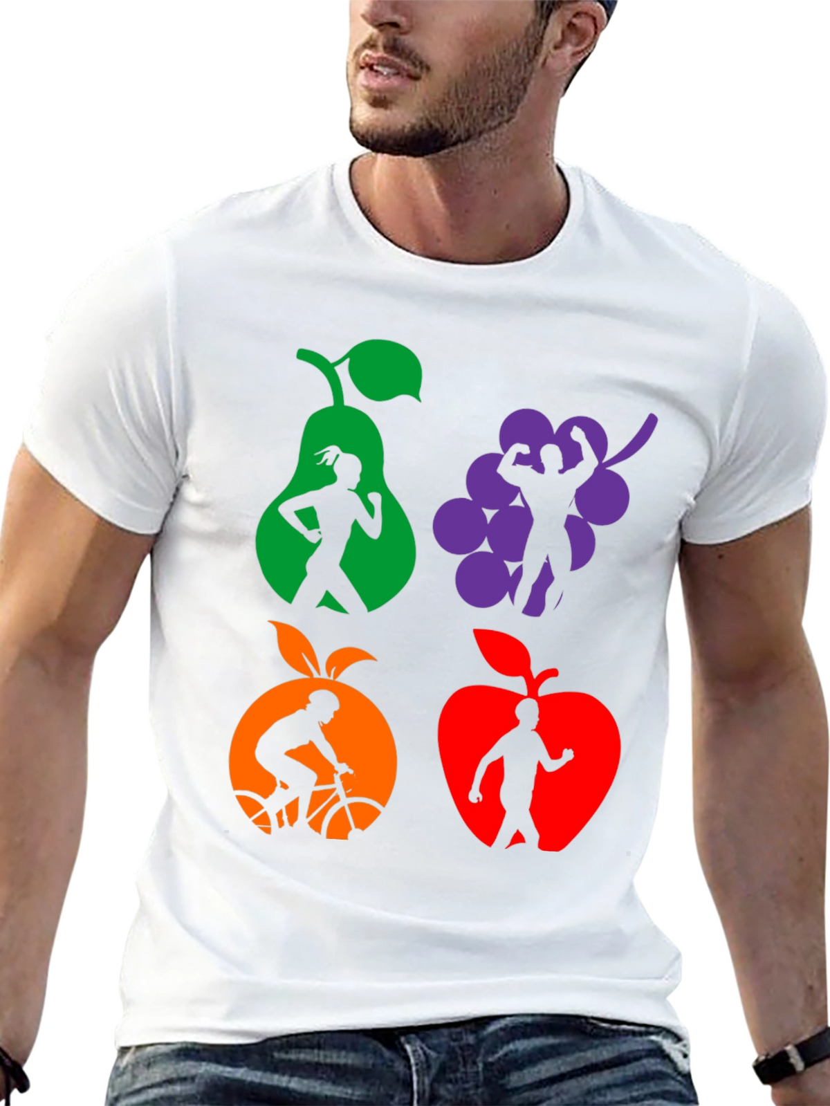 Fitness Fruit T-Shirt - Healthy Lifestyle Tee