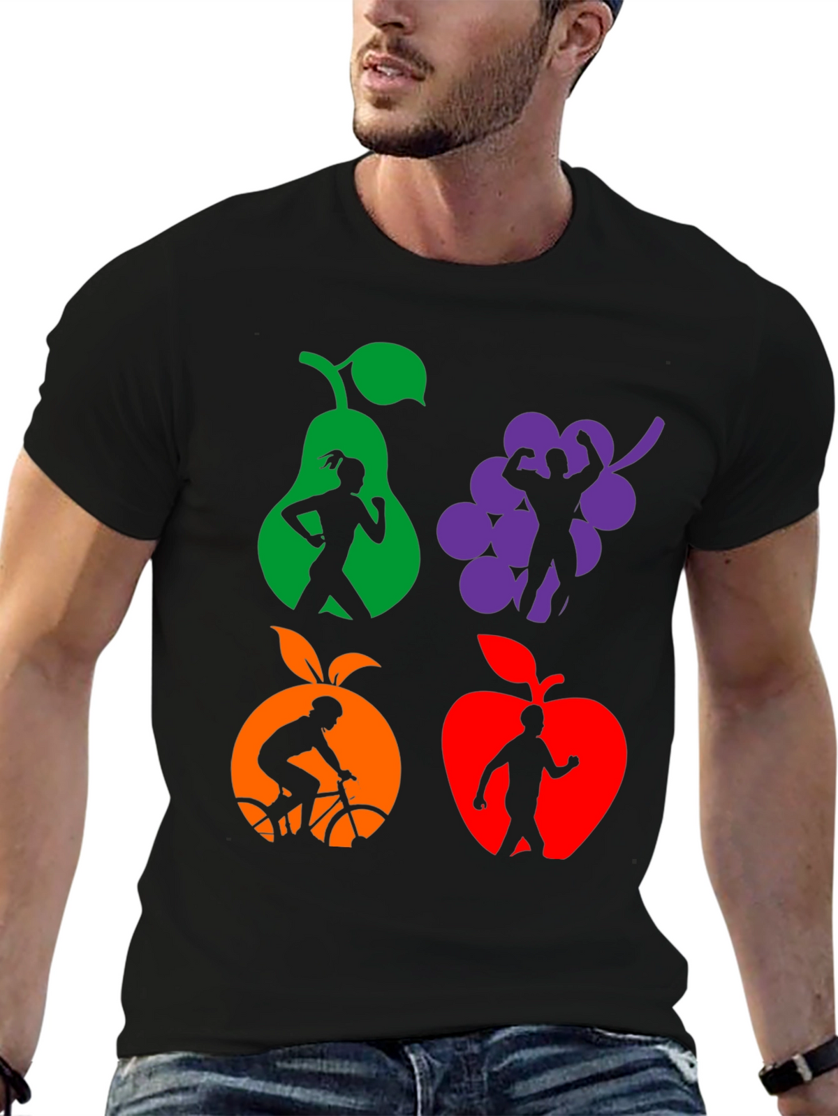 Fitness Fruit T-Shirt - Healthy Lifestyle Tee