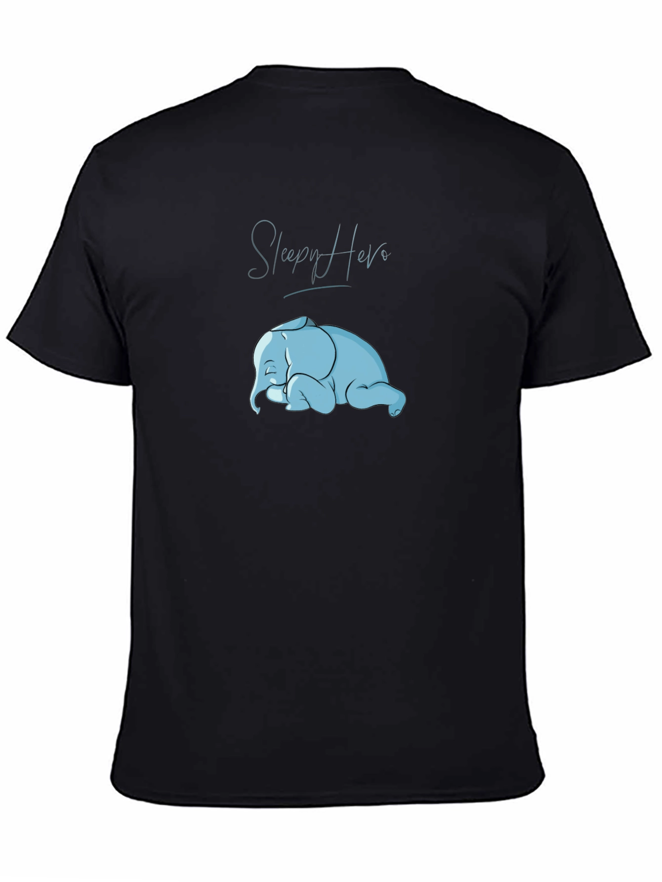 Sleepy Hero Elephant Graphic T-Shirt