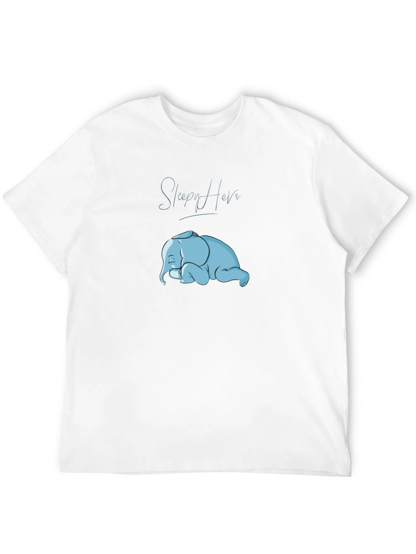 Sleepy Hero Elephant Graphic T-Shirt
