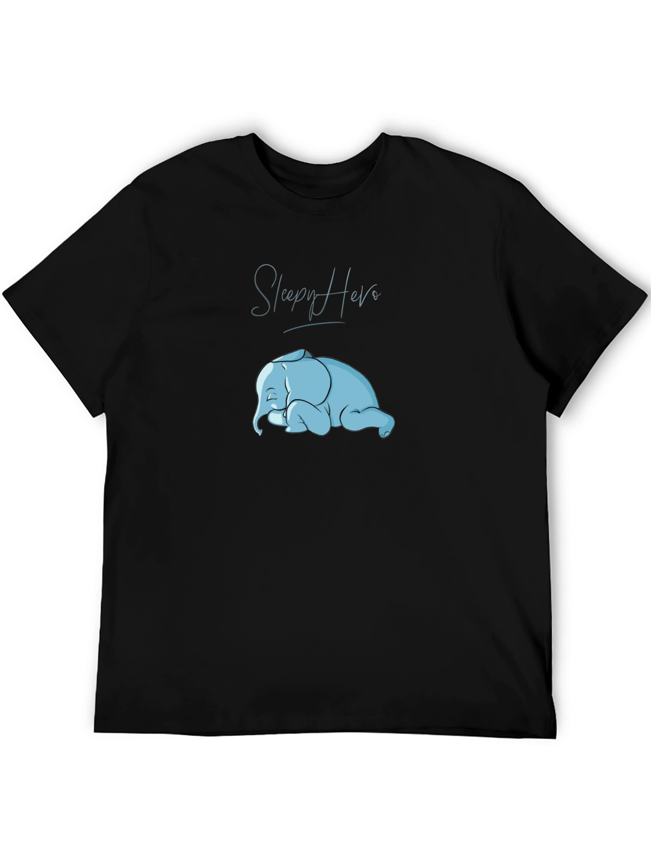 Sleepy Hero Elephant Graphic T-Shirt