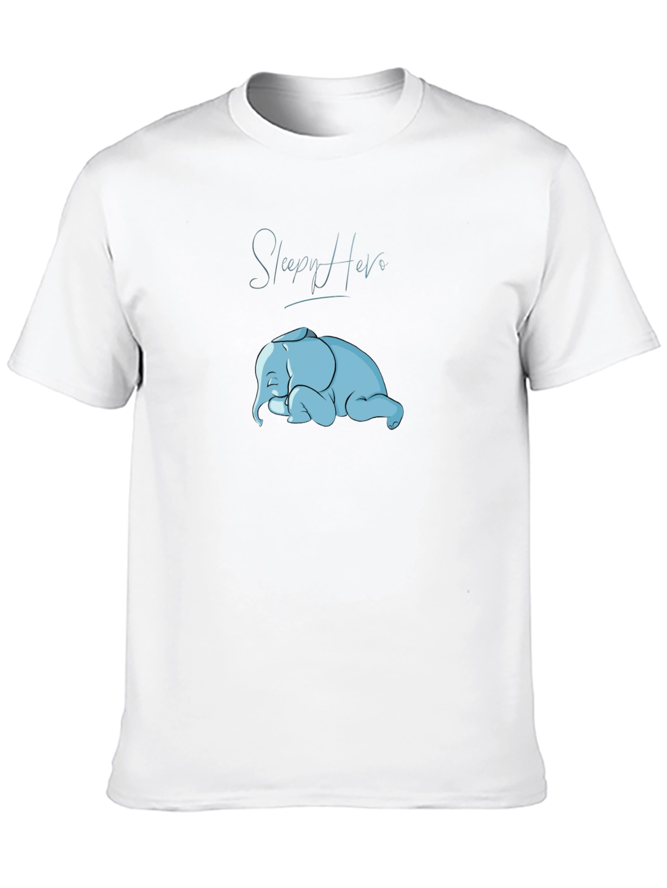 Sleepy Hero Elephant Graphic T-Shirt