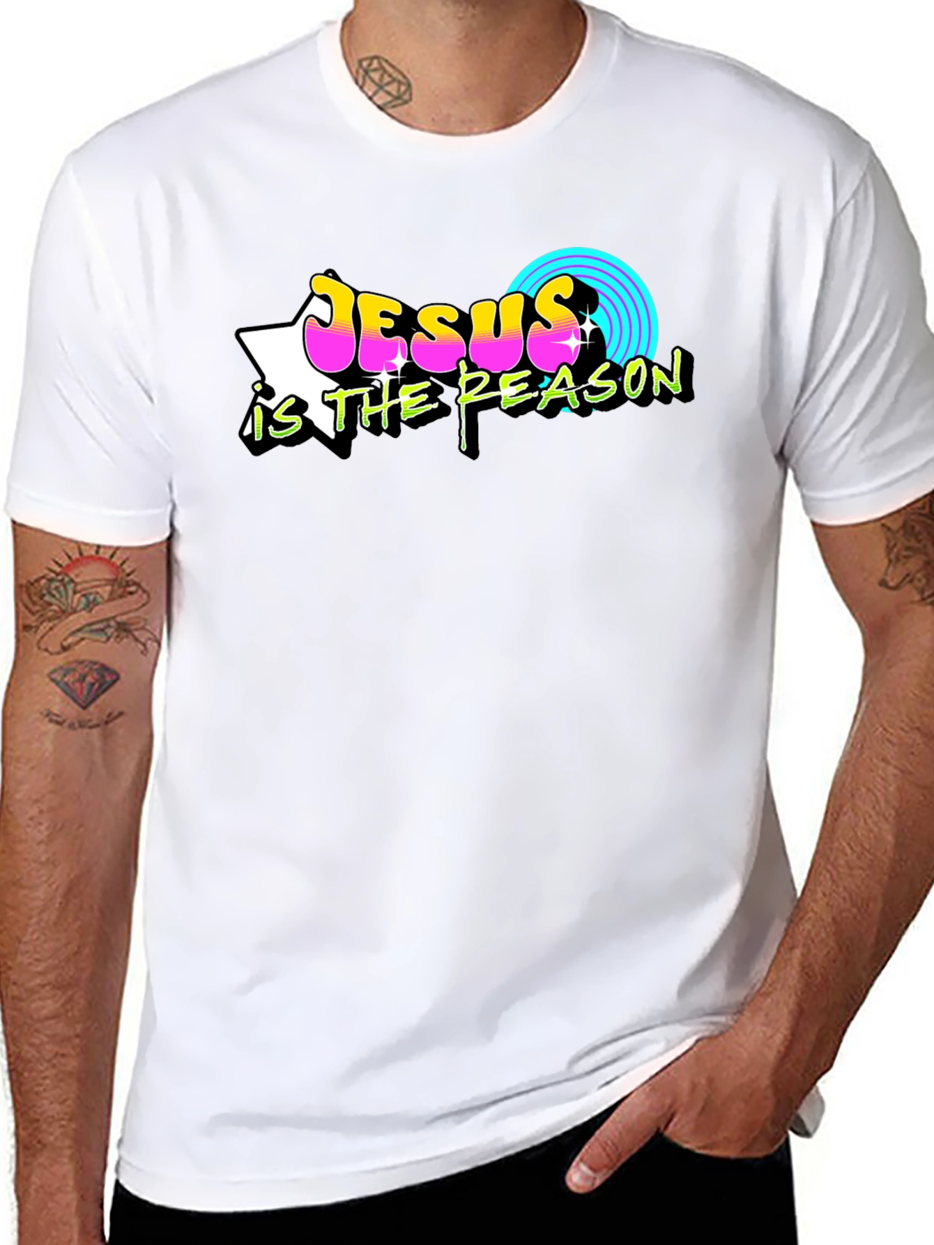 Jesus is the Reason Retro T-Shirt
