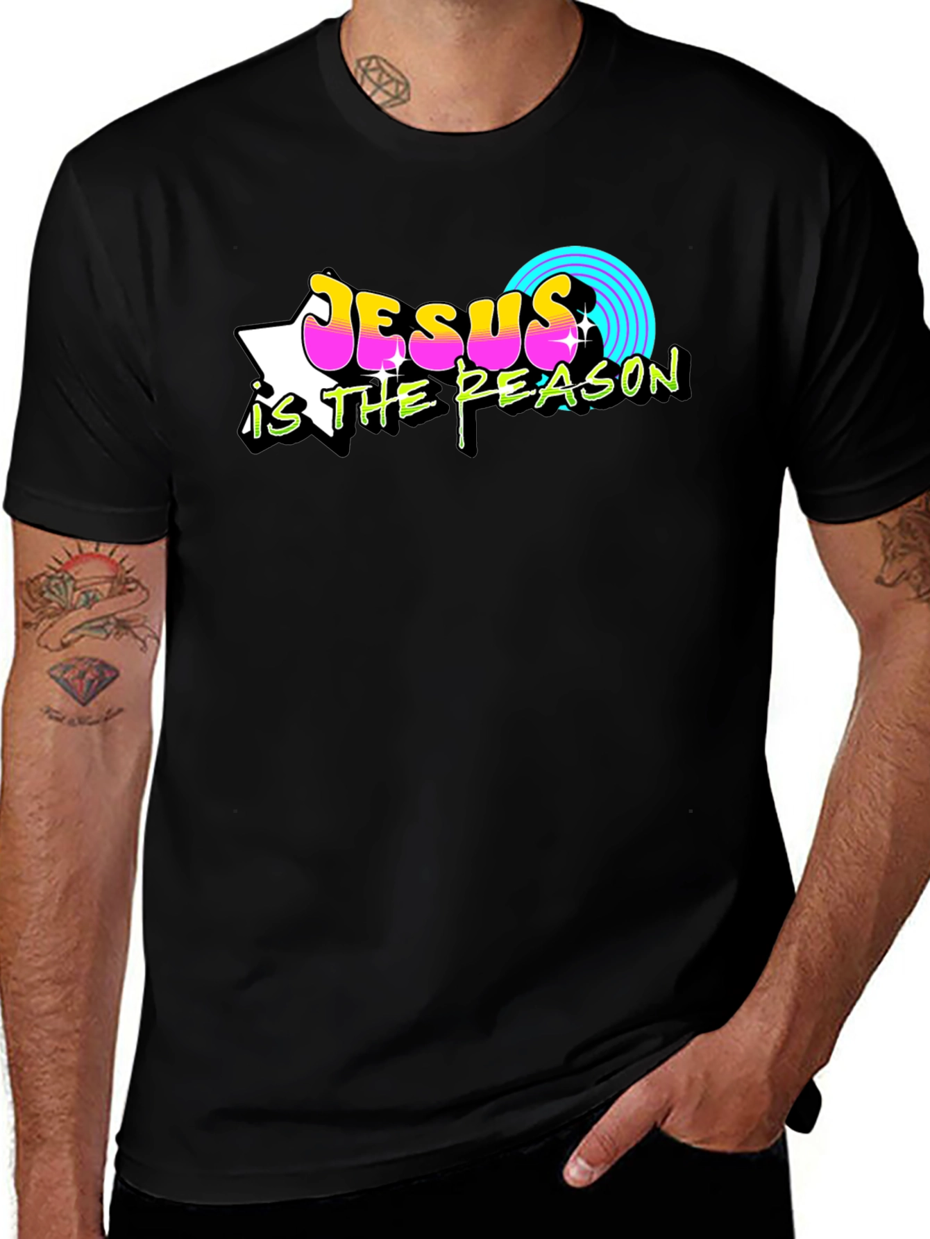 Jesus is the Reason Retro T-Shirt
