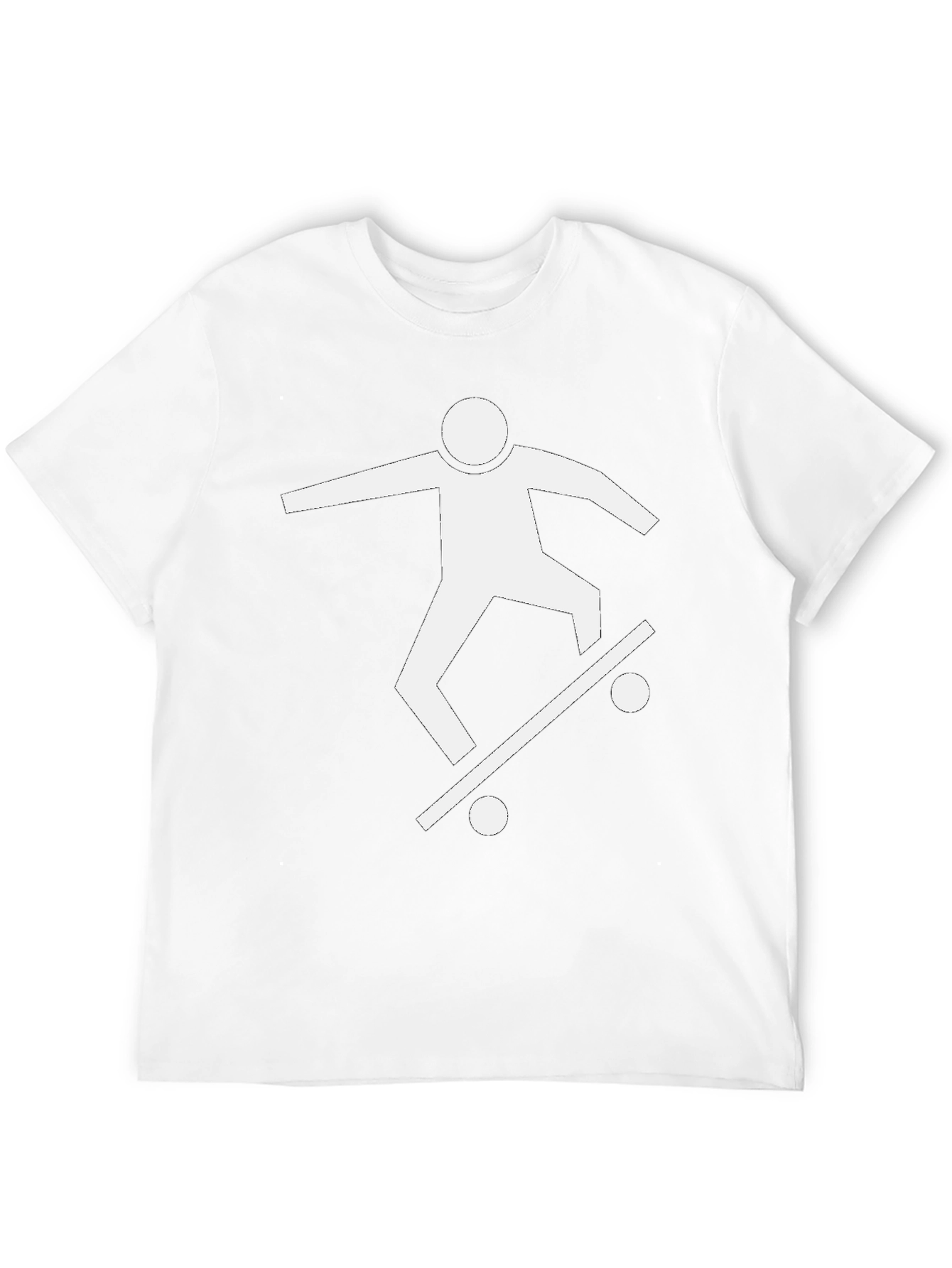 Skateboarder Graphic Tee - Black