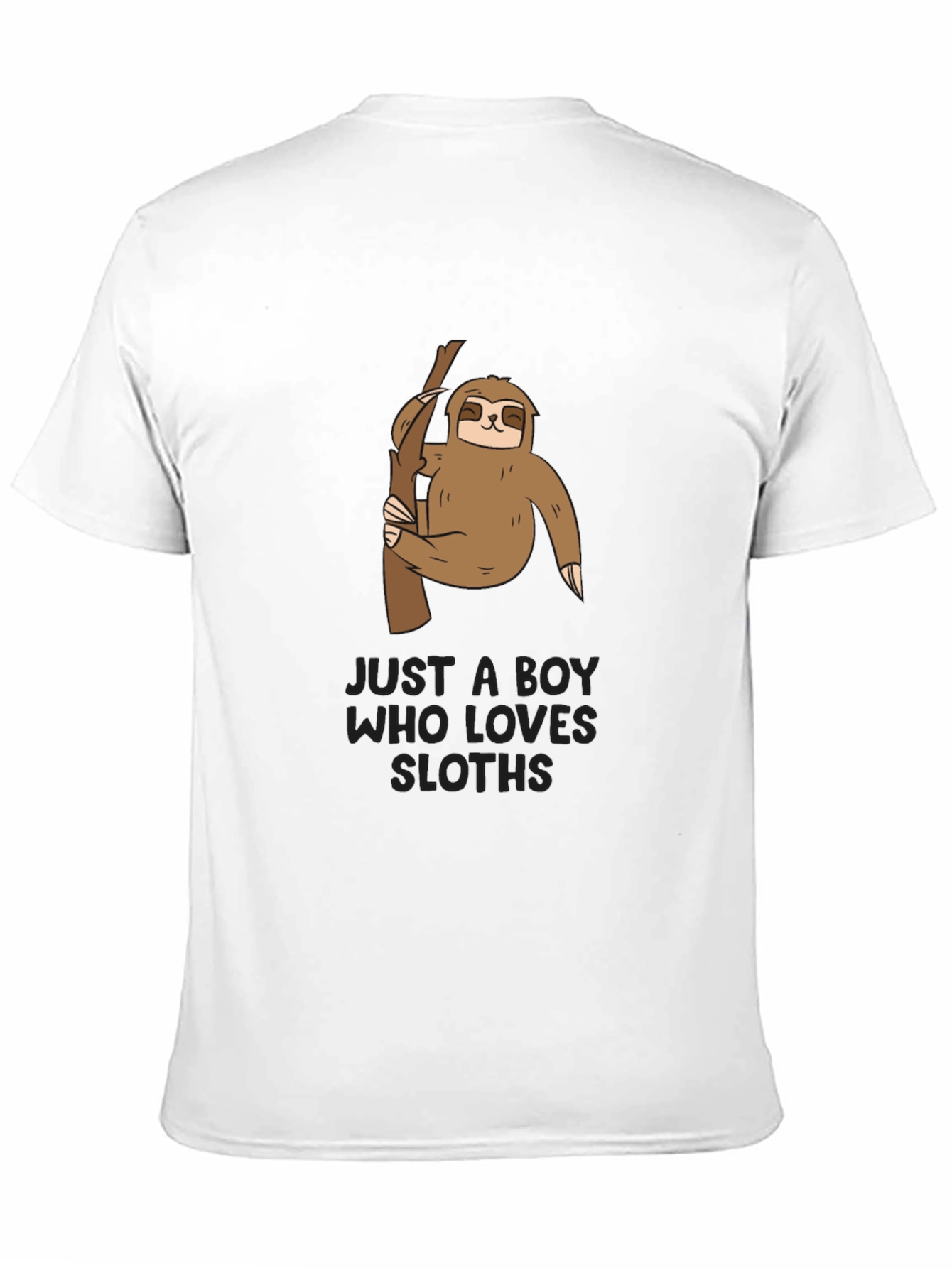 Boys Sloth Graphic T-Shirt - Cute Animal Tee
