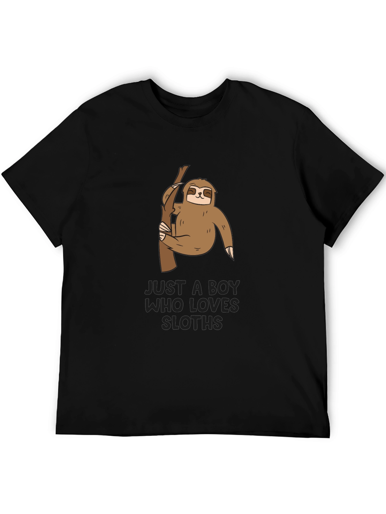 Boys Sloth Graphic T-Shirt - Cute Animal Tee