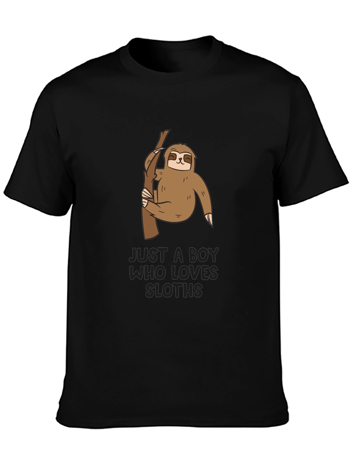 Boys Sloth Graphic T-Shirt - Cute Animal Tee
