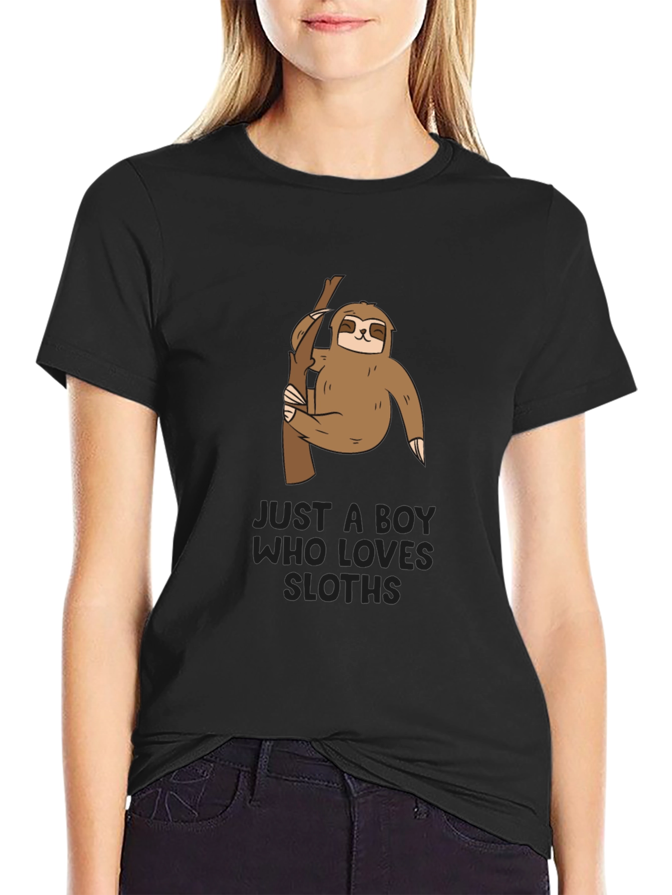 Boys Sloth Graphic T-Shirt - Cute Animal Tee