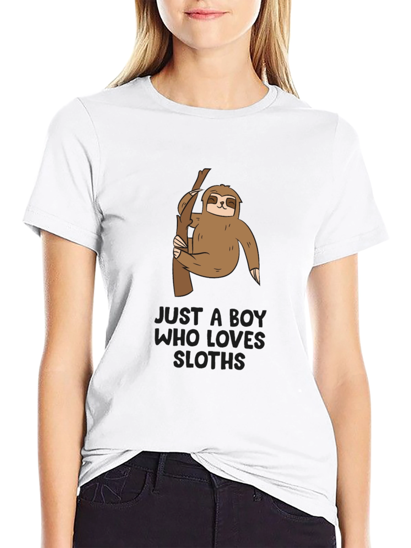 Boys Sloth Graphic T-Shirt - Cute Animal Tee