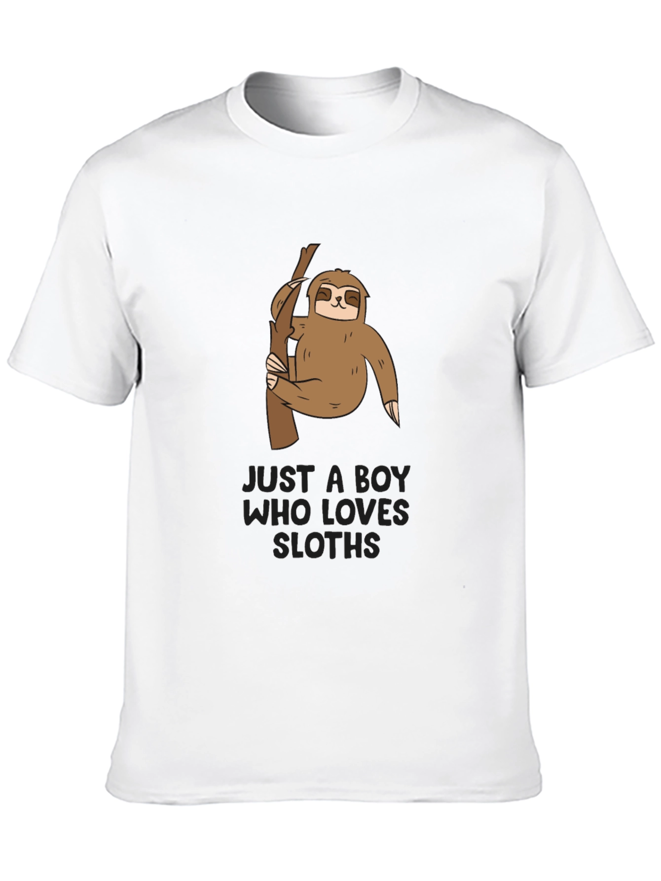 Boys Sloth Graphic T-Shirt - Cute Animal Tee