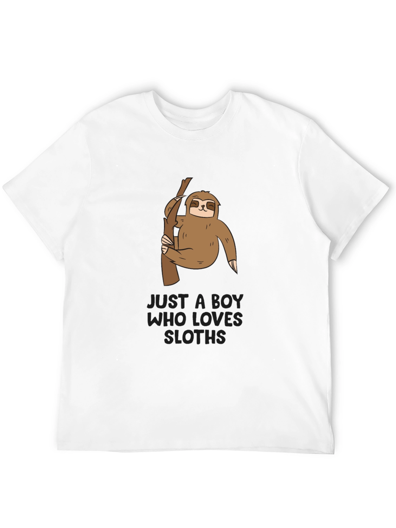 Boys Sloth Graphic T-Shirt - Cute Animal Tee