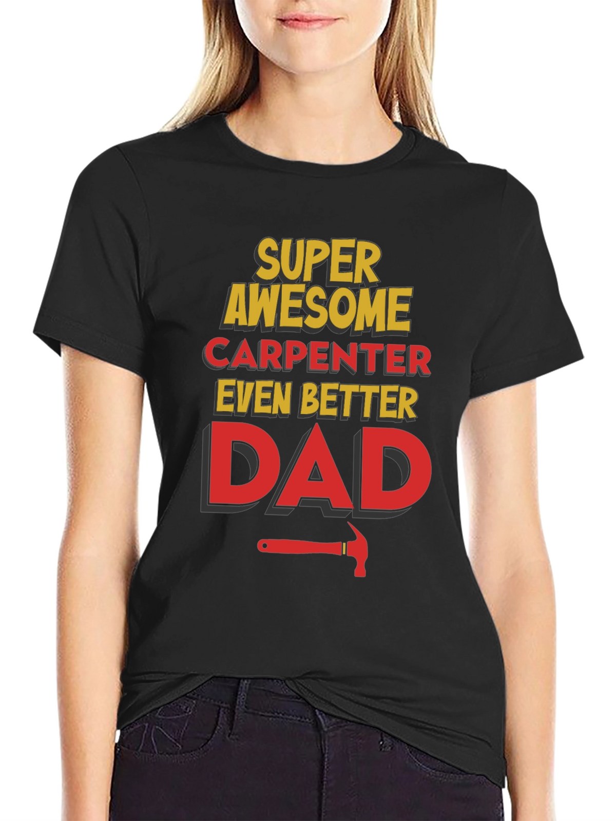 Awesome Carpenter Dad Graphic Tee