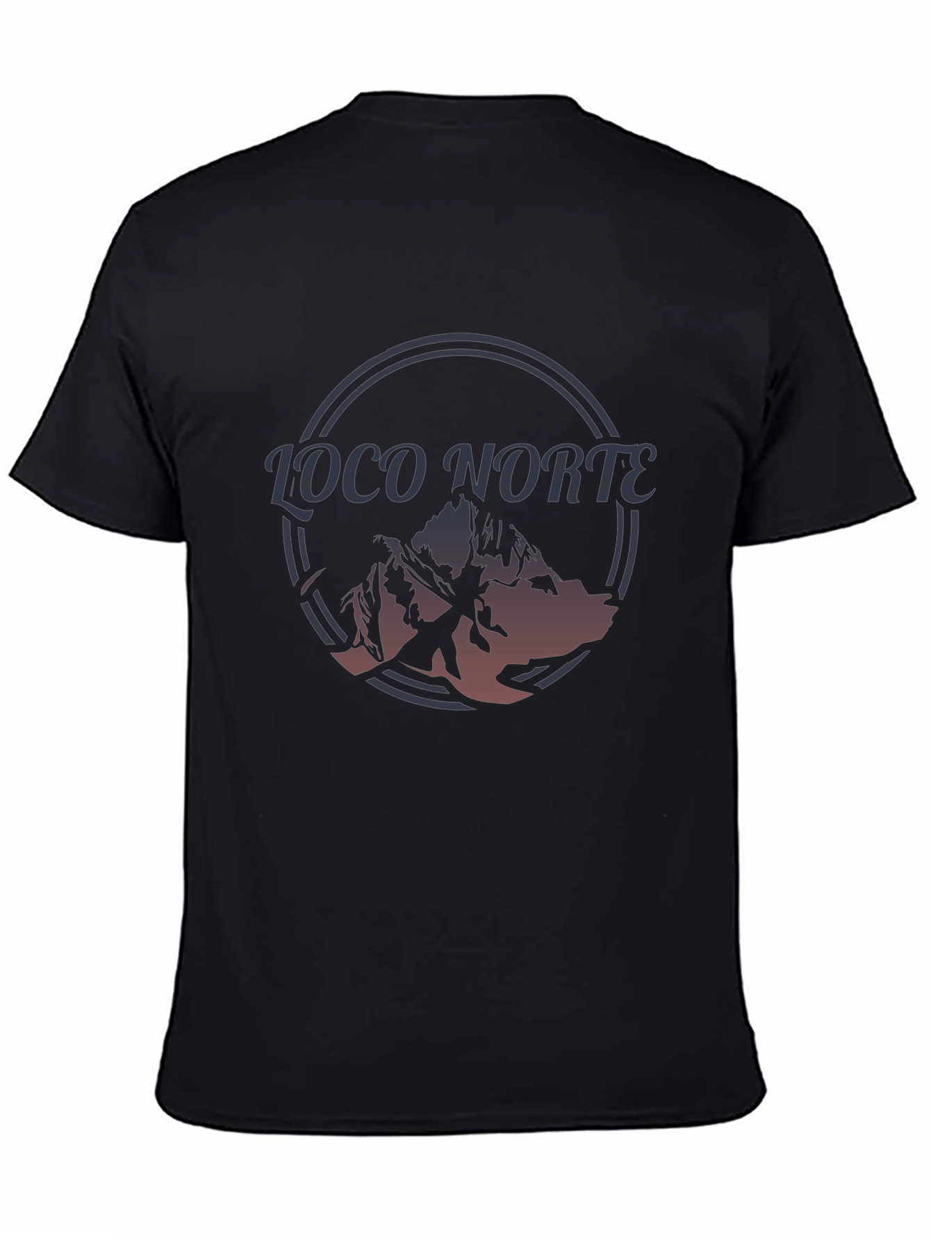 Loco Norte Mountain Graphic Tee - Black