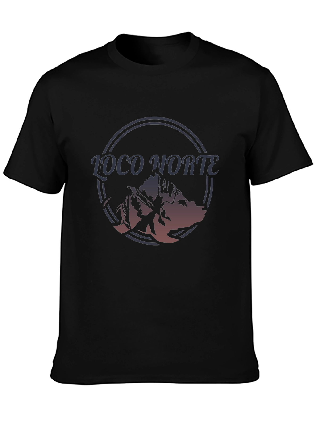 Loco Norte Mountain Graphic Tee - Black