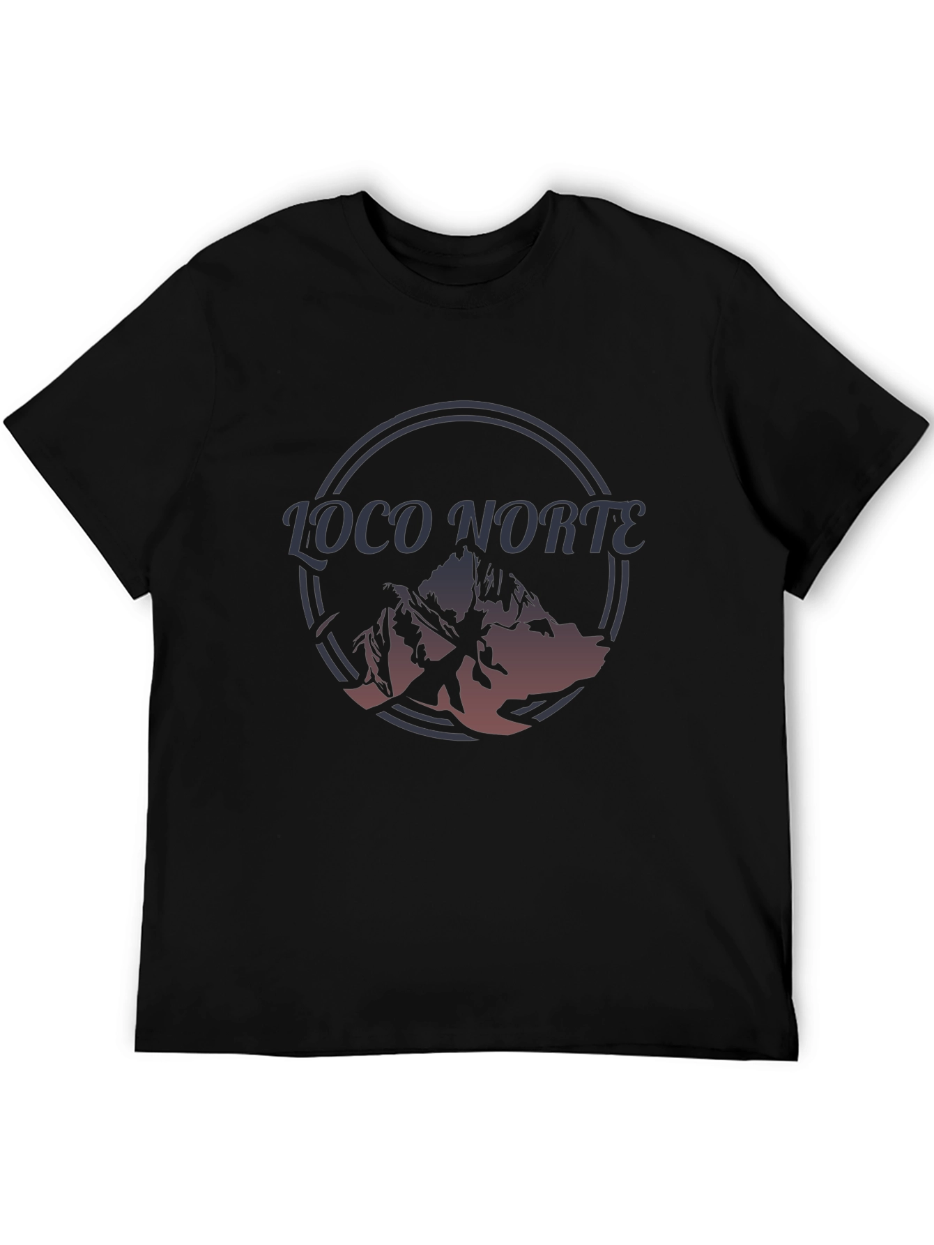 Loco Norte Mountain Graphic Tee - Black