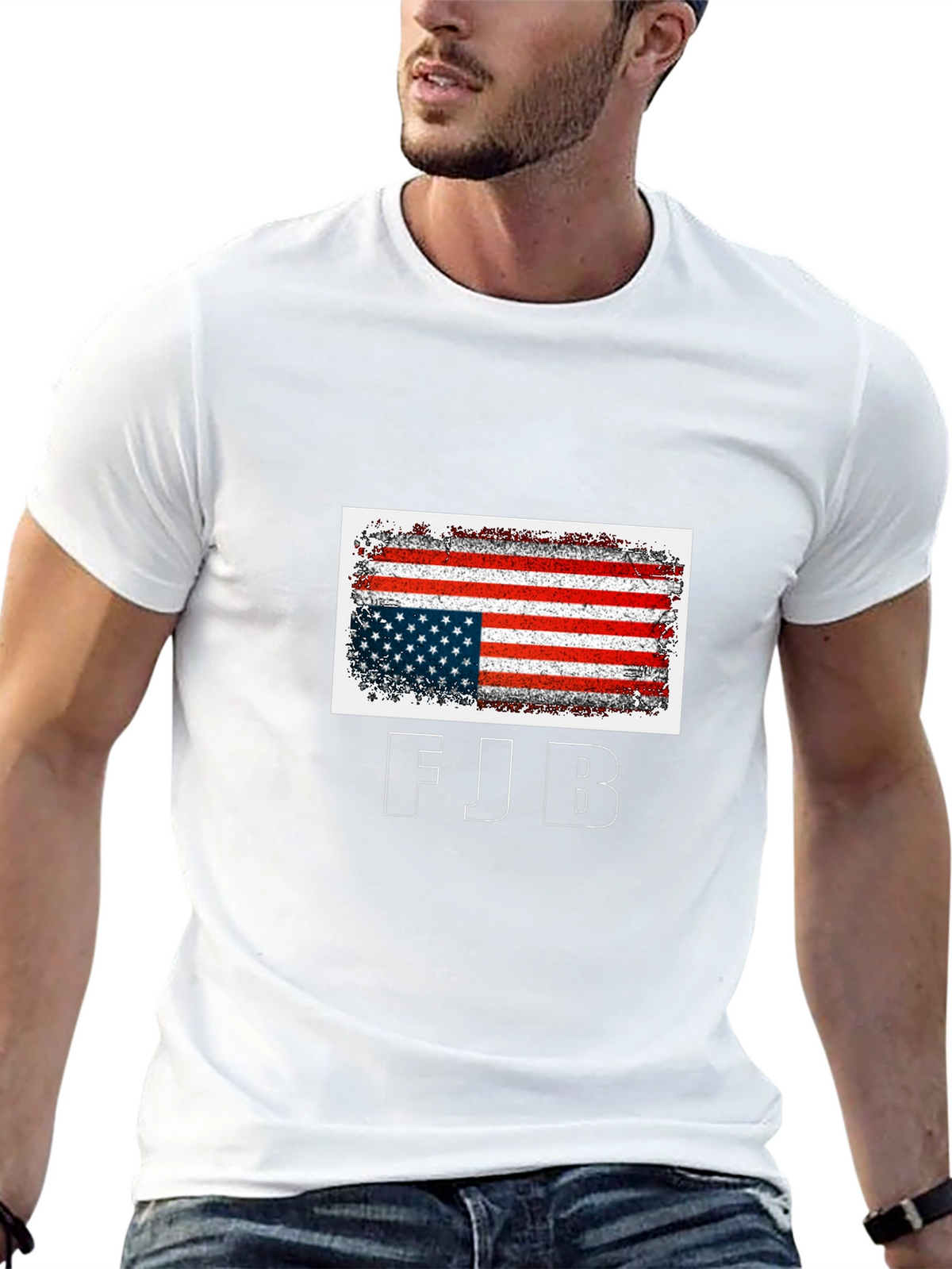 FJB American Flag Tee - Political Statement Shirt