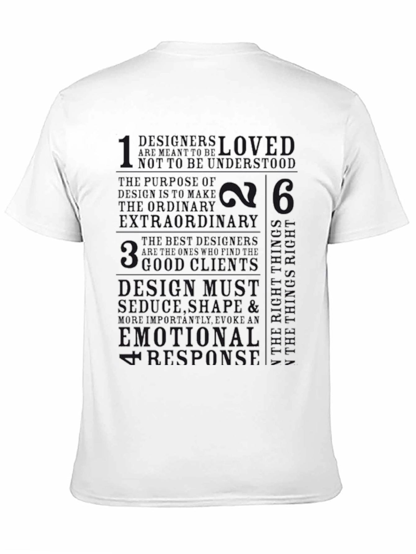 Designer Philosophy Black Graphic Tee