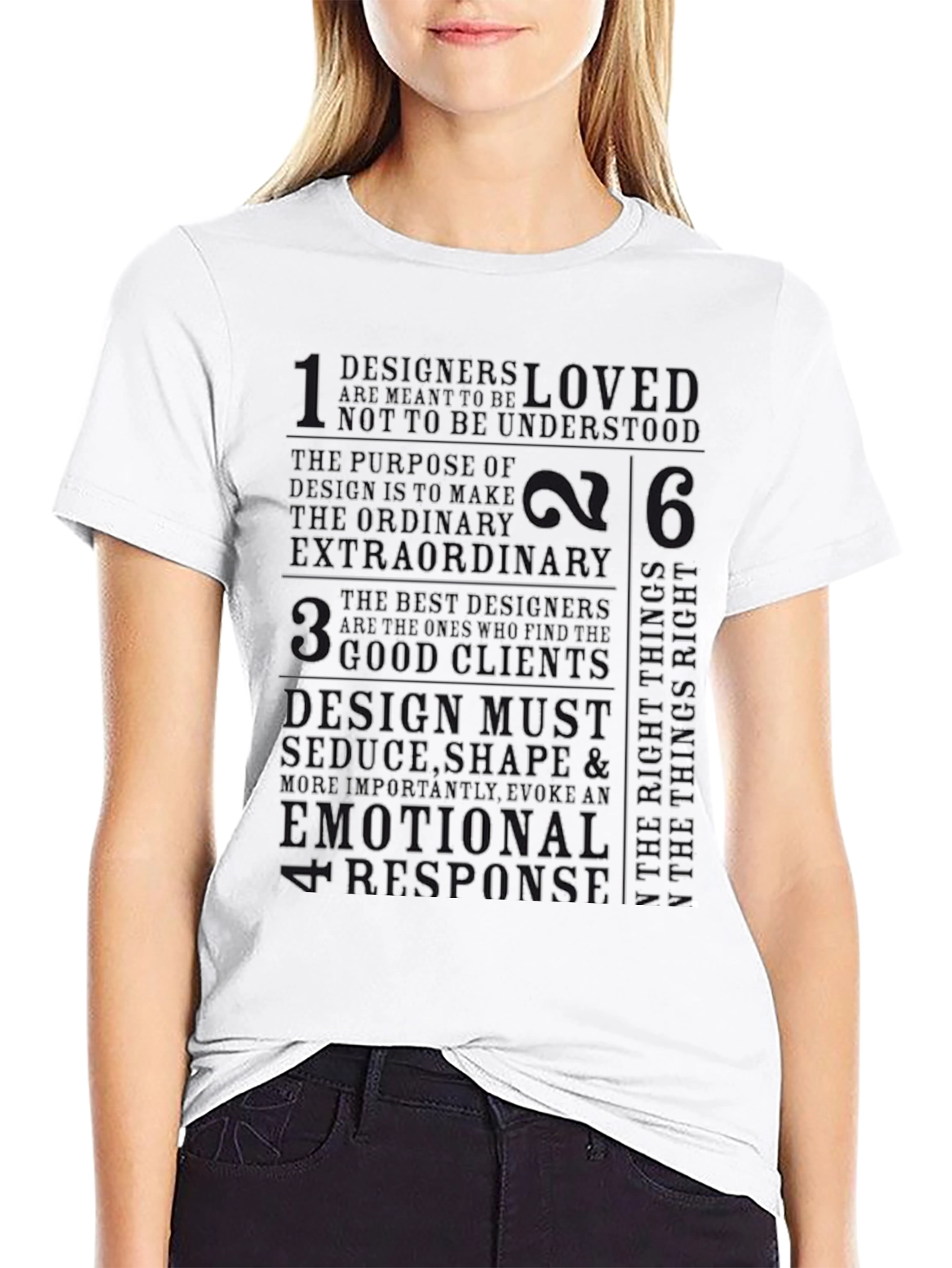 Designer Philosophy Black Graphic Tee