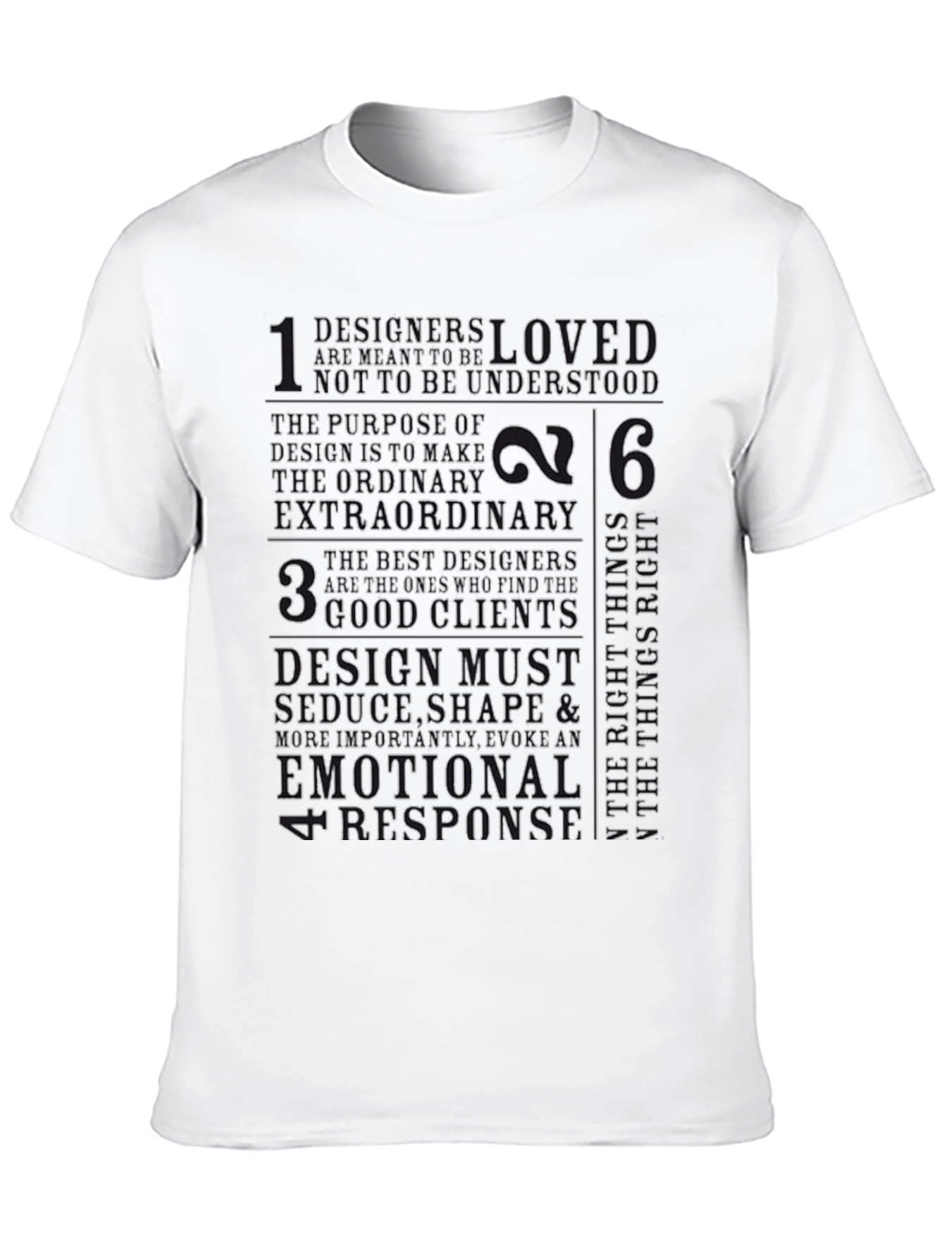 Designer Philosophy Black Graphic Tee