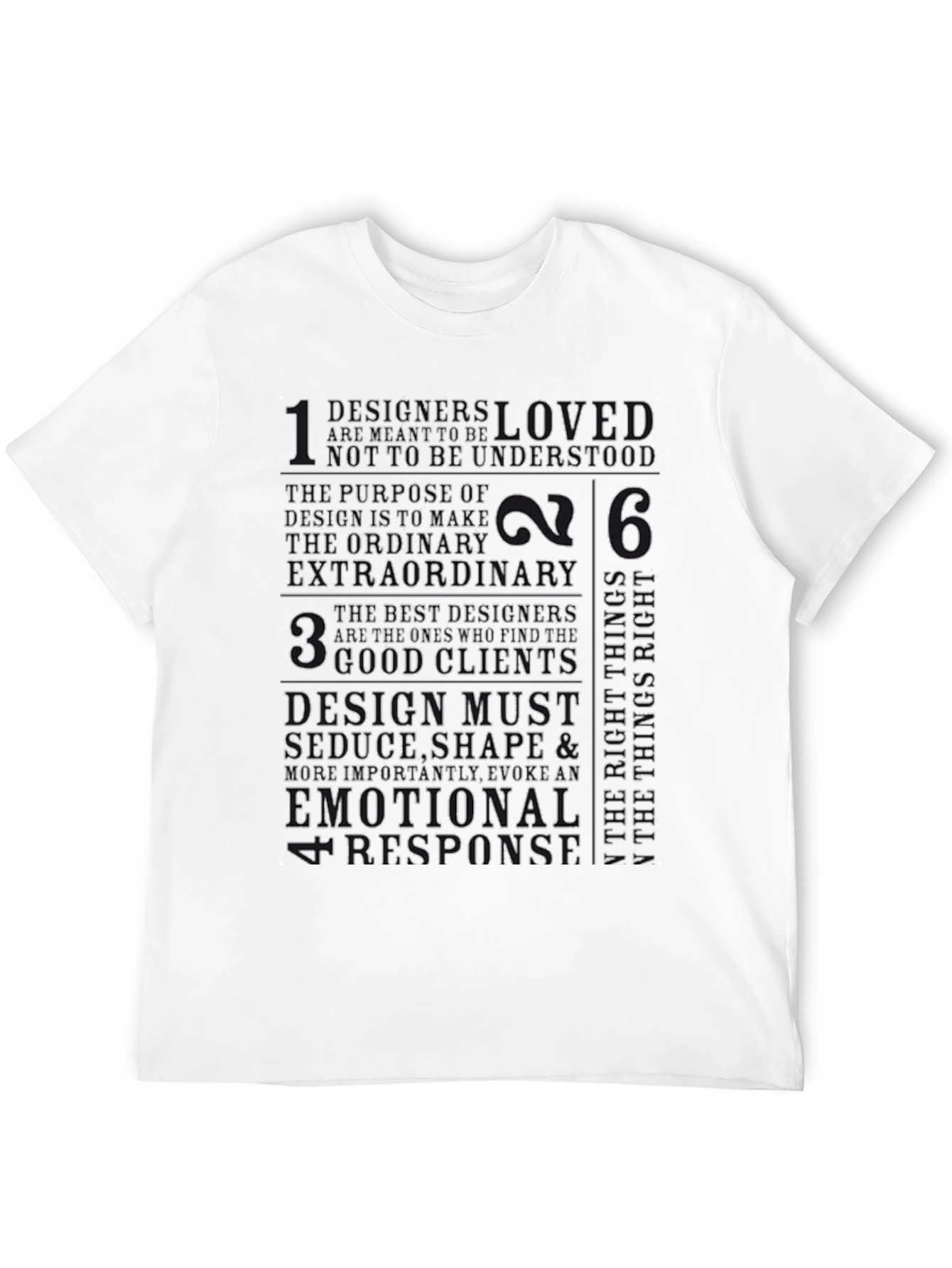 Designer Philosophy Black Graphic Tee