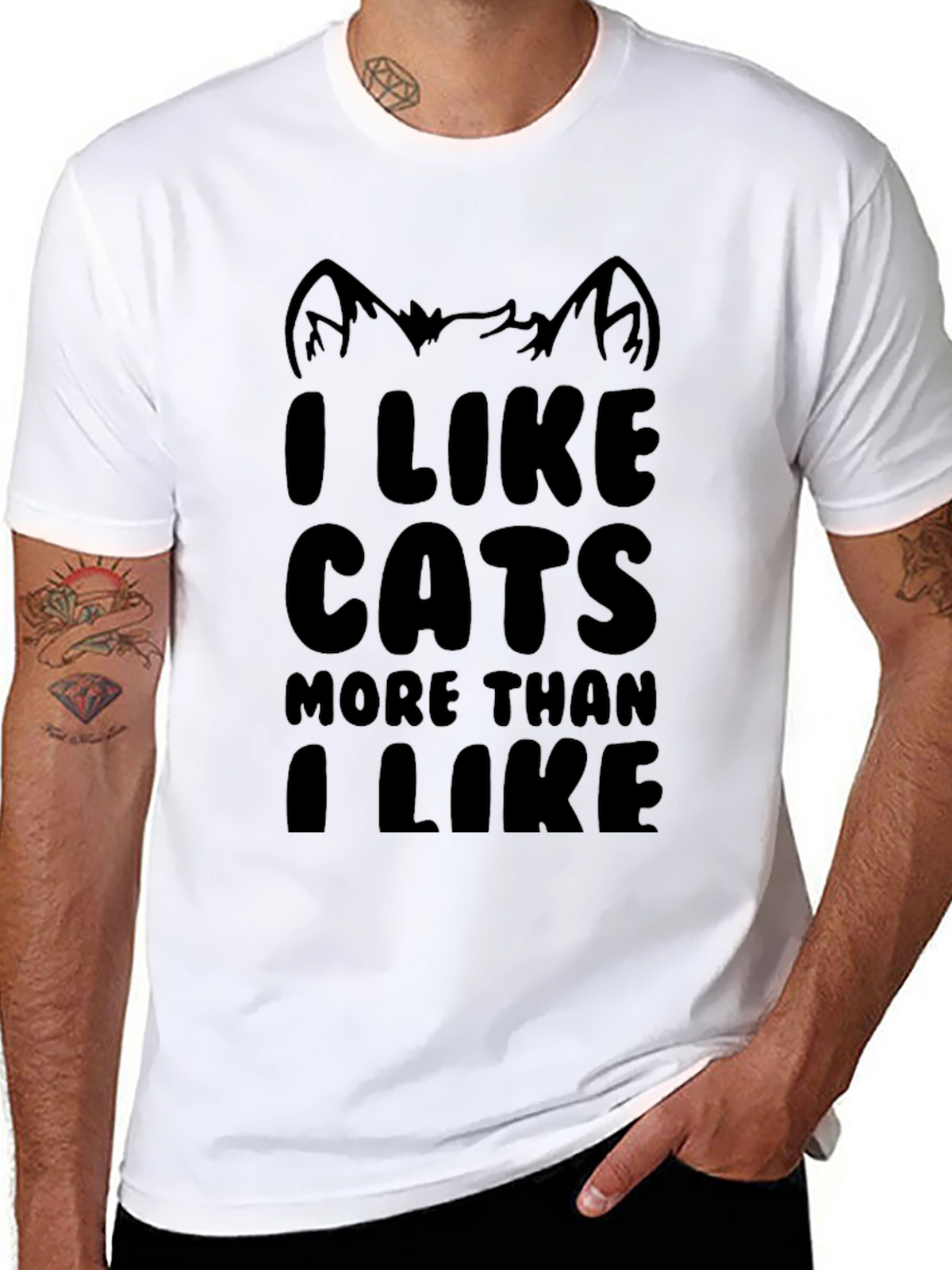 I Like Cats Funny Graphic Tee - Unisex