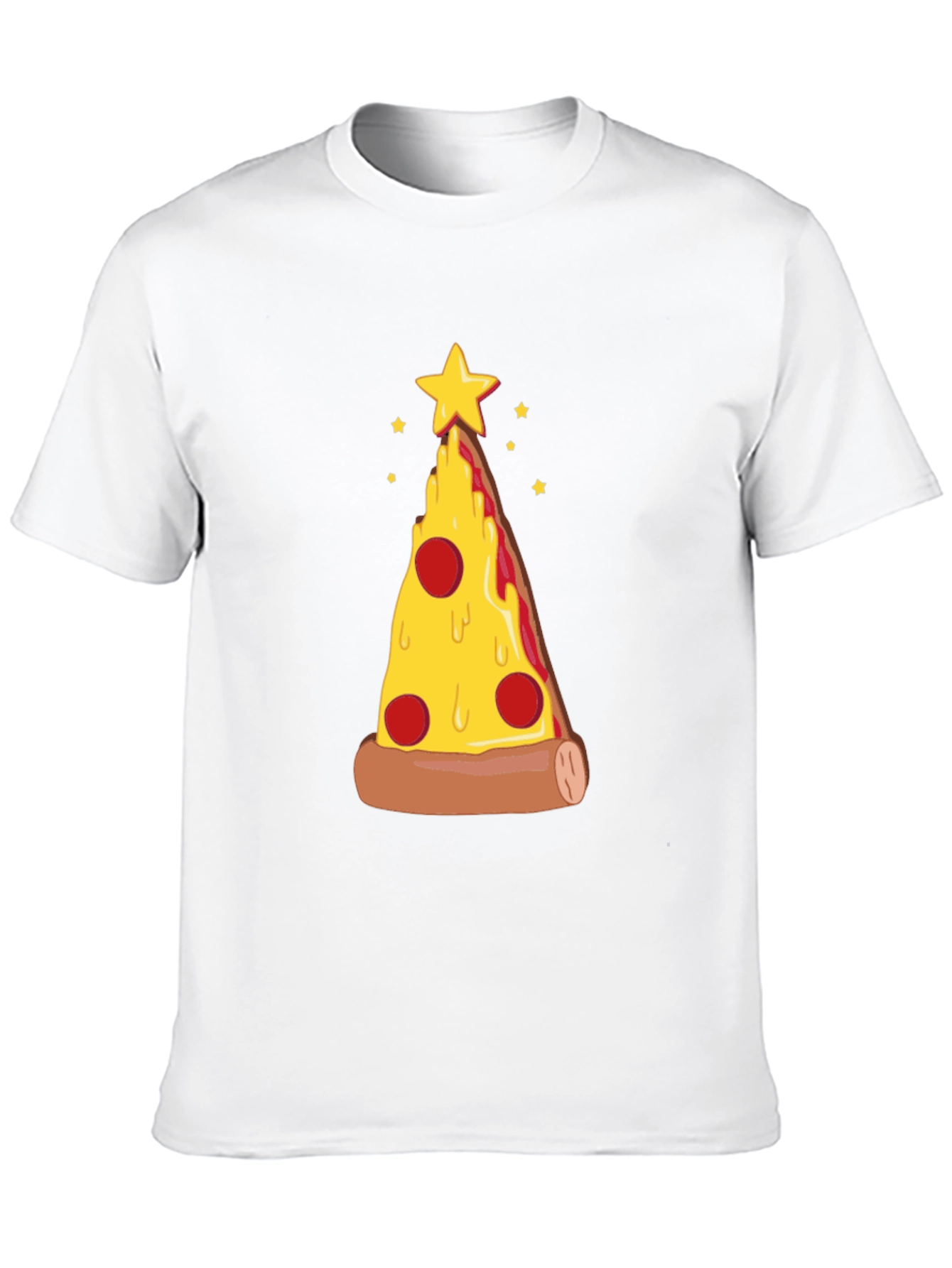 Pizza Christmas Tree Graphic Tee