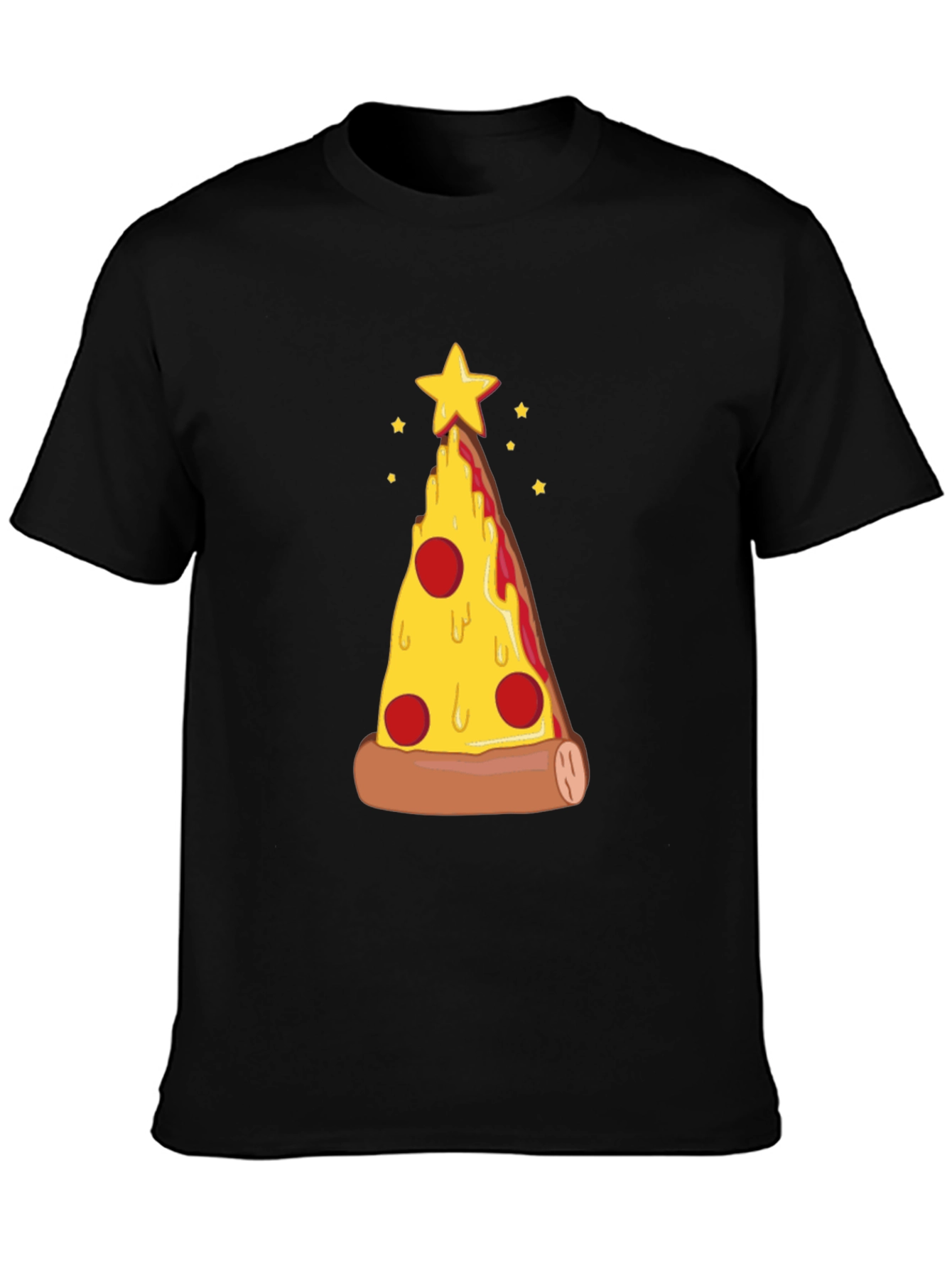 Pizza Christmas Tree Graphic Tee