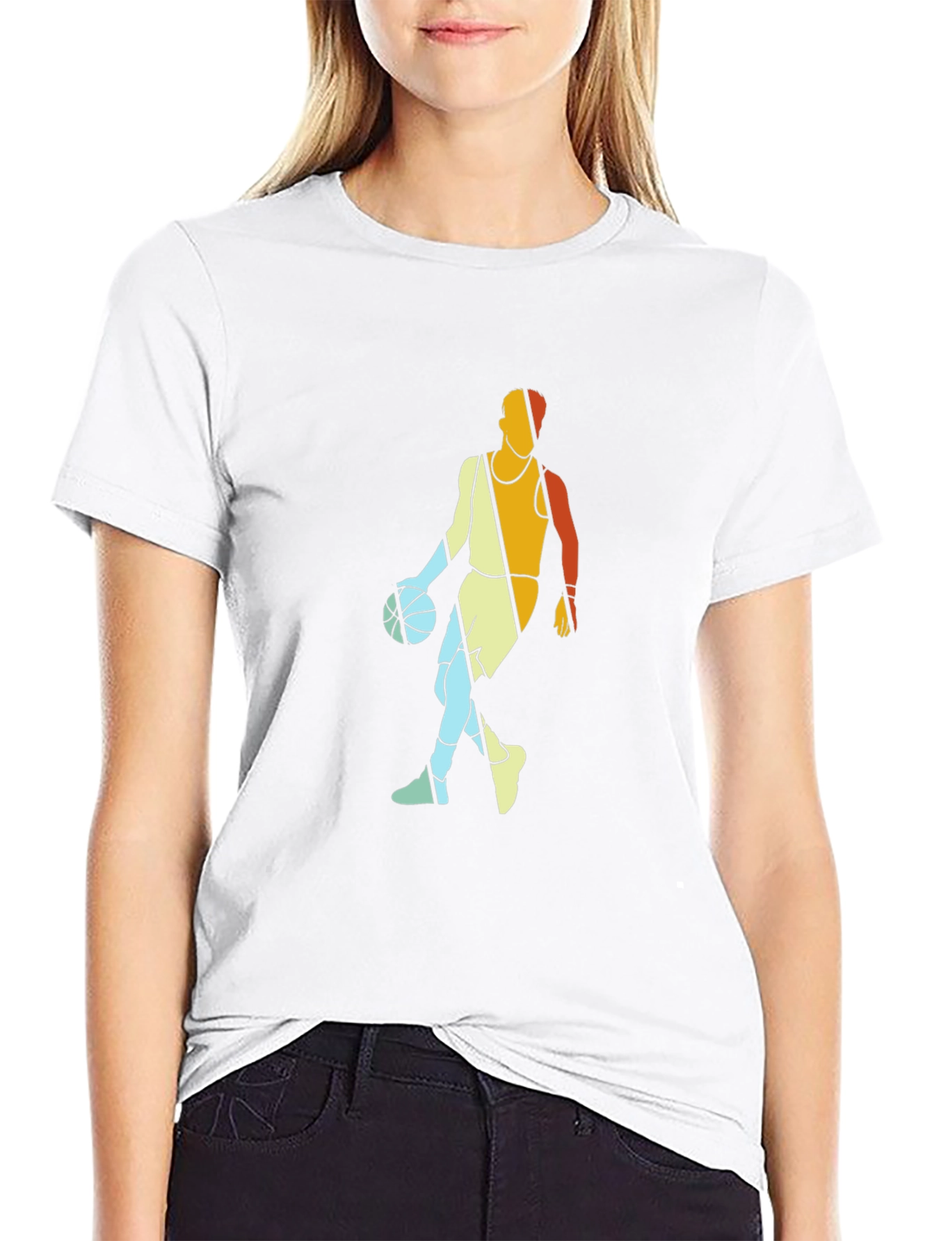 Retro Basketball Player Graphic Tee