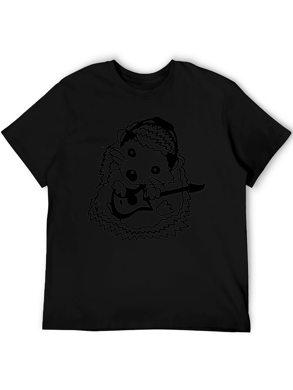 Hedgehog Guitarist T-Shirt - Cool Graphic Tee