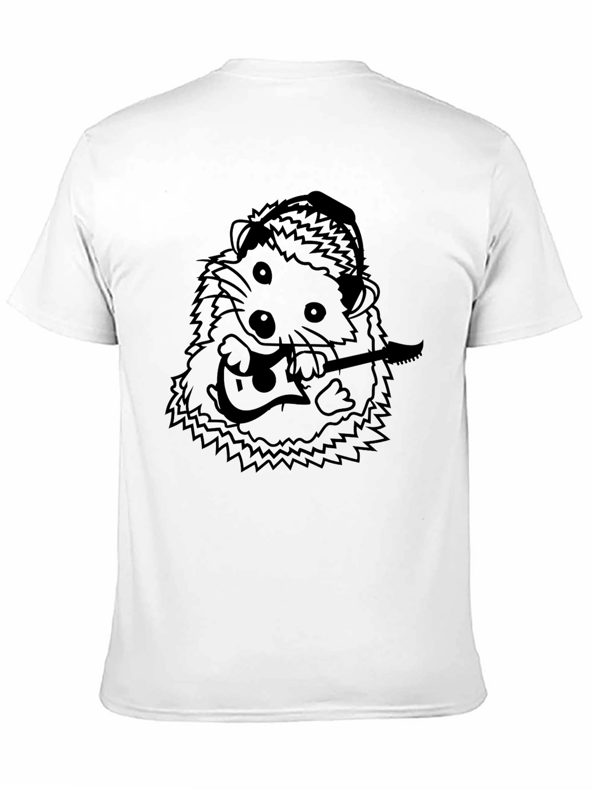 Hedgehog Guitarist T-Shirt - Cool Graphic Tee