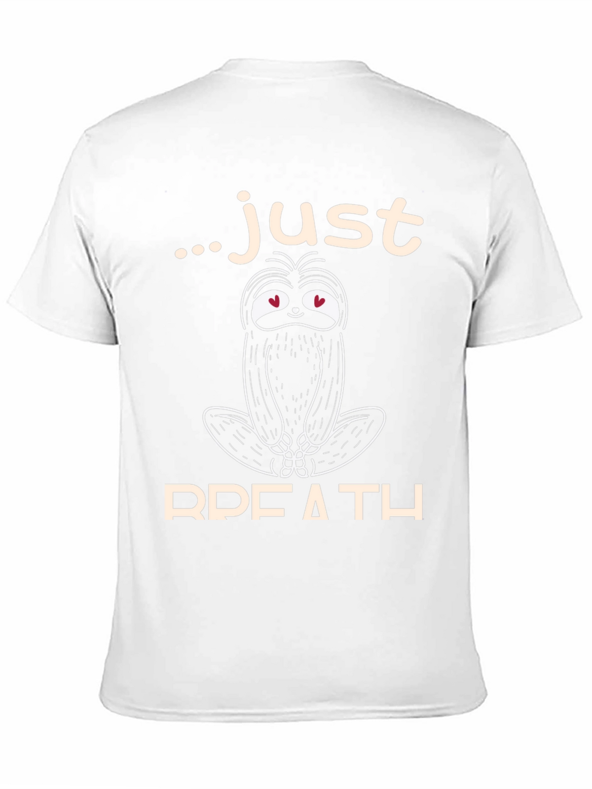 Just Breath Sloth Graphic Tee - Relaxed Comfort