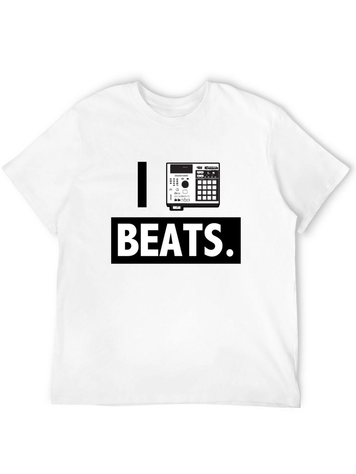 I Heart Beats Black Graphic T-Shirt