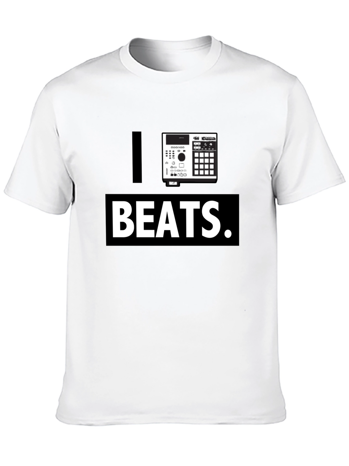 I Heart Beats Black Graphic T-Shirt
