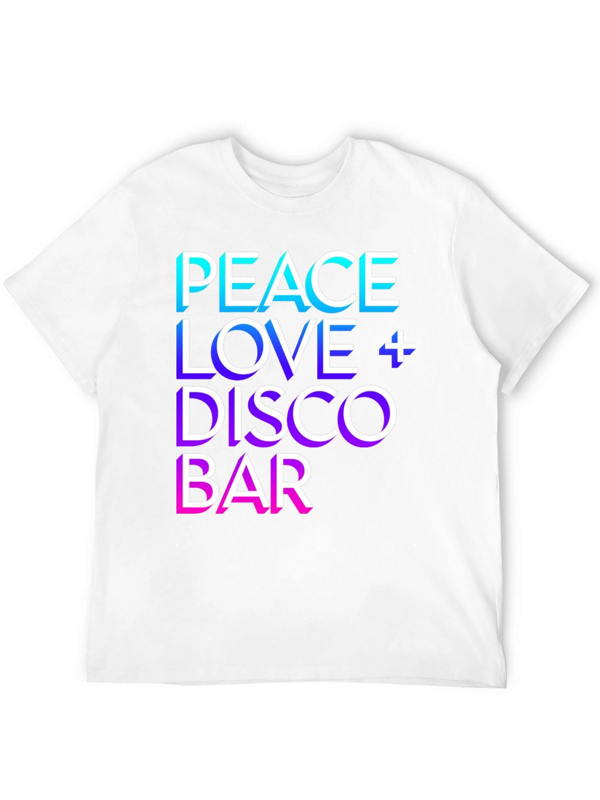 Peace Love Disco Bar Graphic T-Shirt