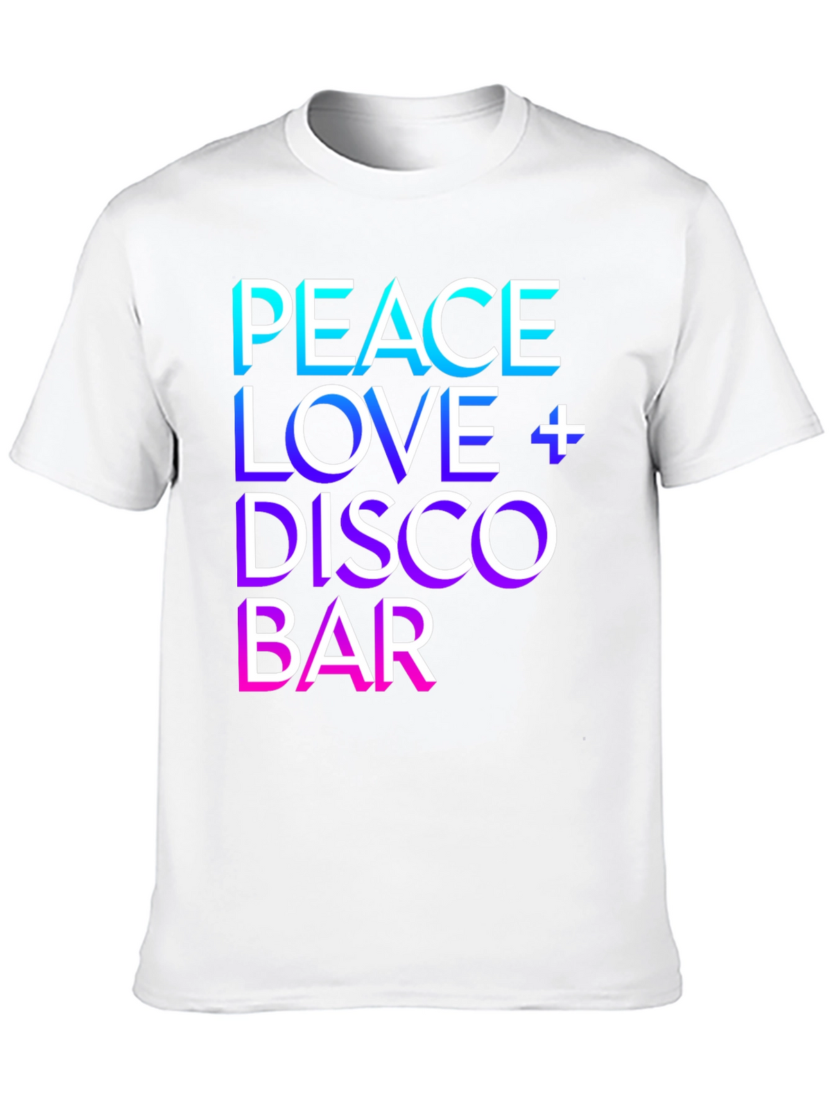 Peace Love Disco Bar Graphic T-Shirt