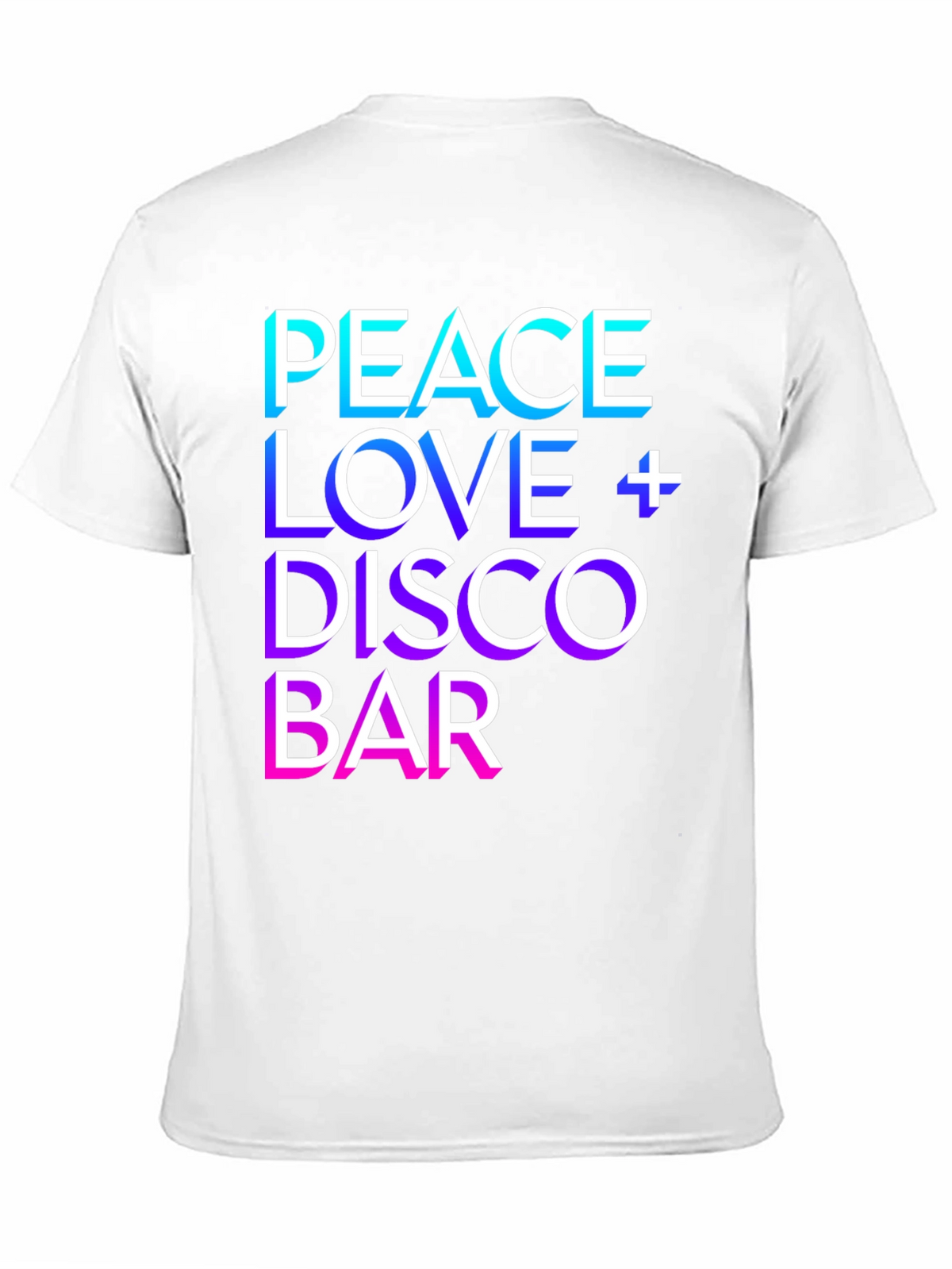 Peace Love Disco Bar Graphic T-Shirt